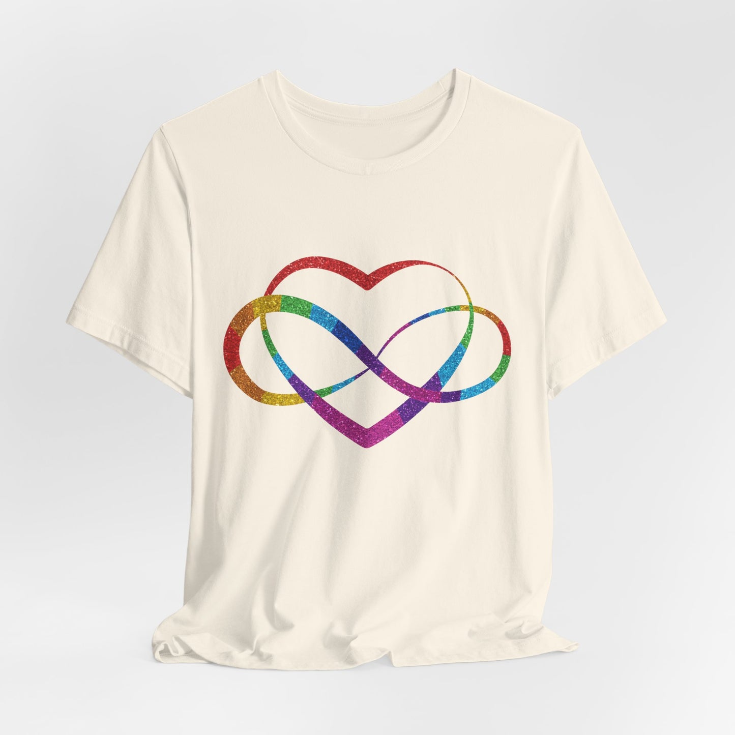 Polyamory Heart T-Shirt – Ethical Non-Monogamy Unisex Tee | Rainbow Poly Pride & Inclusive Love Shirt