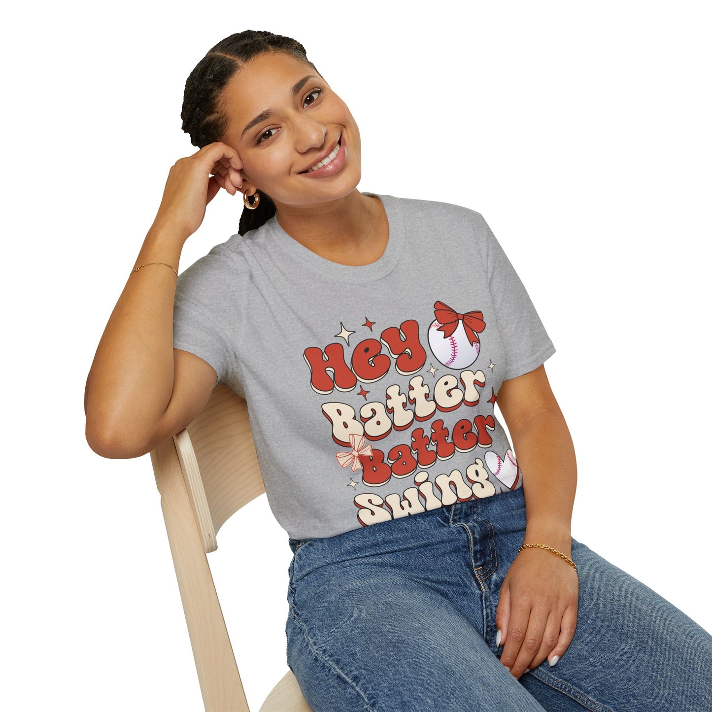Hey Batter Batter Swing T-Shirt | Playful Swinger Humor Tee | ENM & Polyamory Lifestyle Apparel
