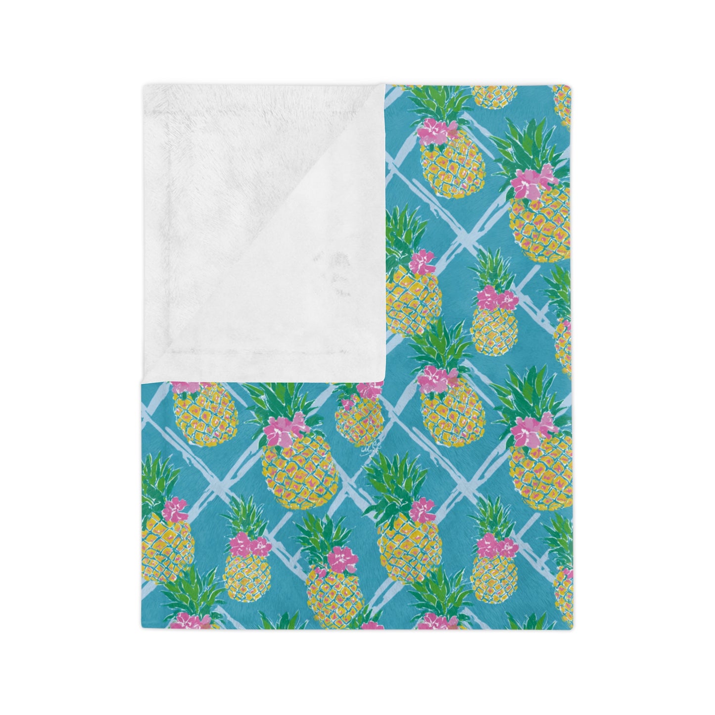 Sisterwives Preppy Blue Pineapple Velveteen Blanket, Cozy Throw for Beach Lovers, Bright Home Decor, Perfect Gift for Summer Celebrations, Pineapple [...]