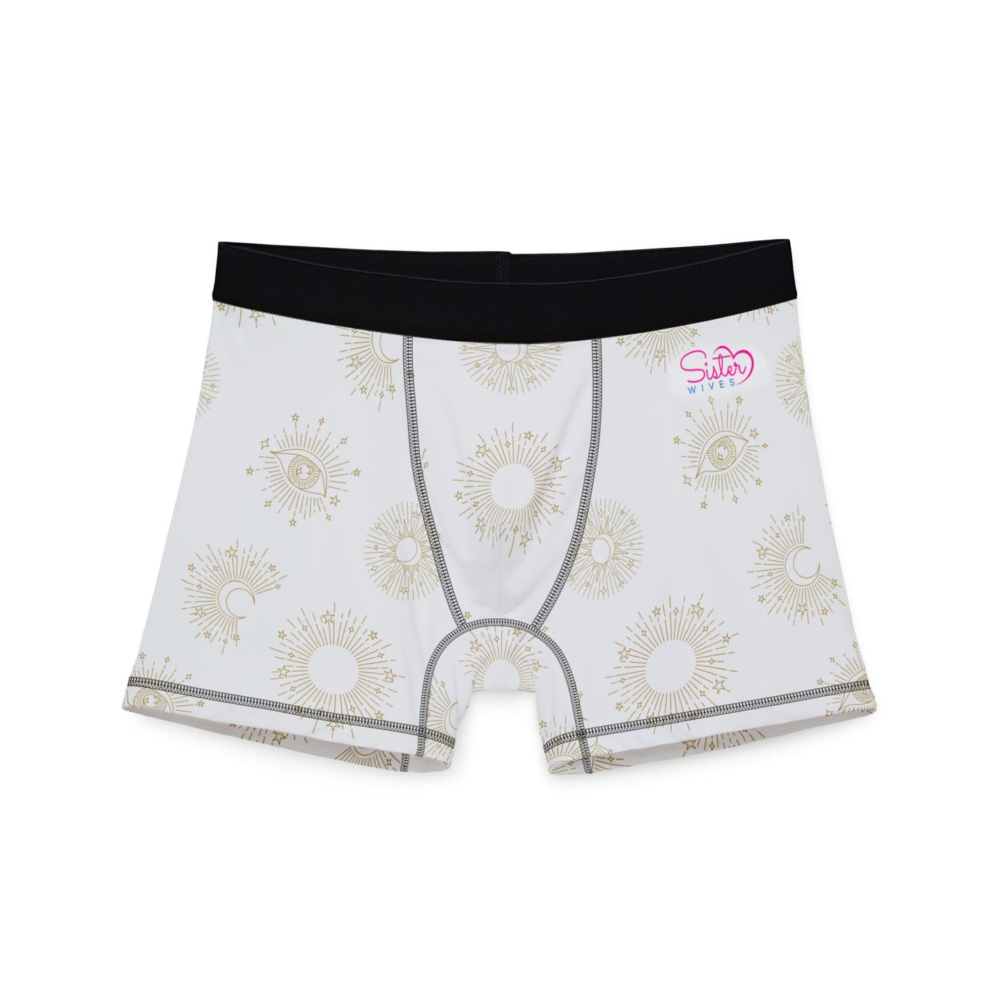 Celestial Polyamory Men’s Boxer Briefs – Astrology & Cosmic Underwear | ENM, Non-Monogamy & Pride-Friendly Intimates