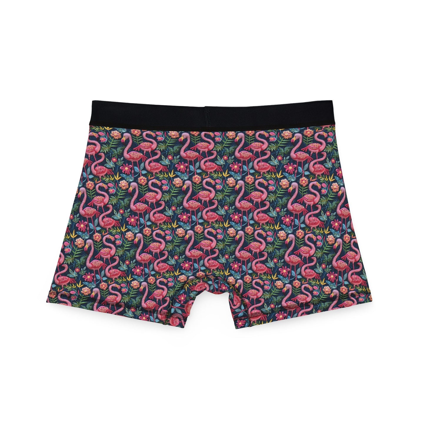 Sisterwives Tropical Flamingos Men's Boxers | Fun Swinger Underwear, Summer Loungewear, Tropical Gift, Comfortable Boxers, Vibrant Print