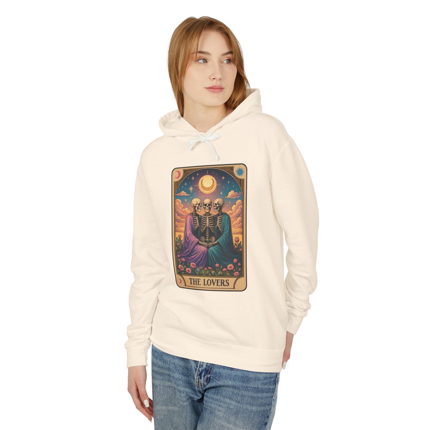 Sister Wives Lovers Tarot Design Hoodie - Perfect for Halloween, Gift for Friends, Cozy Wear, Astrology Lovers, Unique Statement Piece