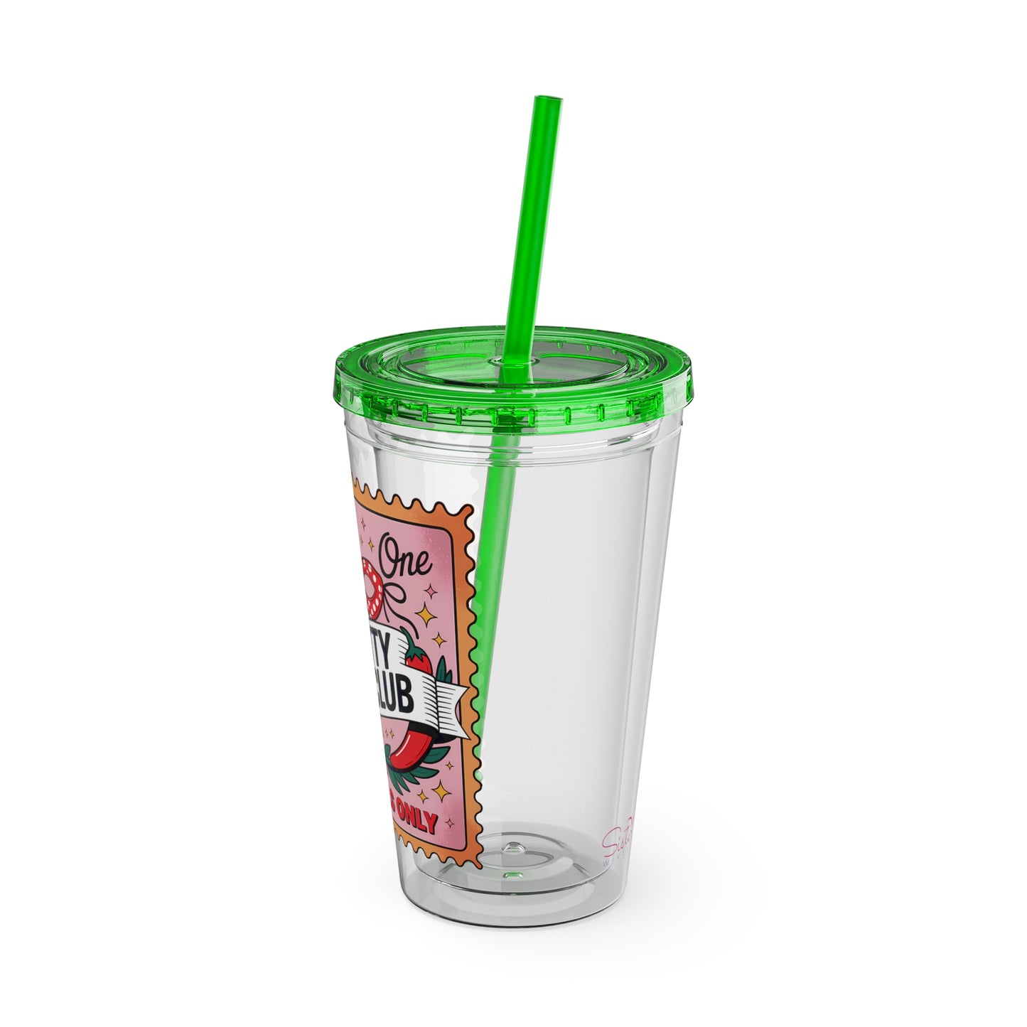 Admit One: Smutty Book Club – 16oz Sunsplash Tumbler | Polyamory Pride Cup | ENM Lifestyle Drinkware | Swinger Aesthetic Travel Cup | Spicy Romance Reader Gift | Poly, Open Relationship, Hotwife Vibes...