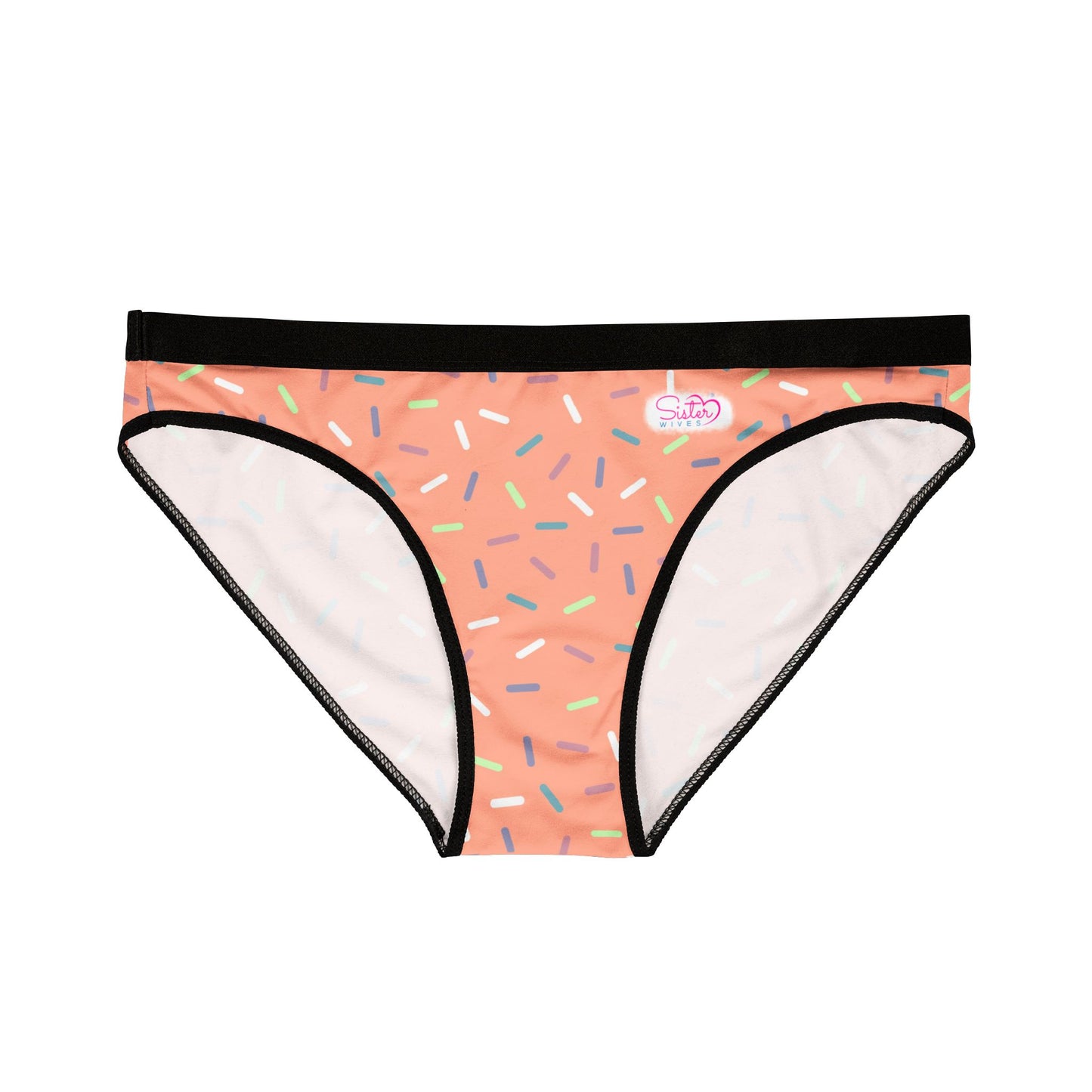 Pink Sprinkle Bikini Panties | Polyamory-Friendly Lingerie | ENM Underwear | Aesthetic Women’s Briefs | Body-Positive Intimates