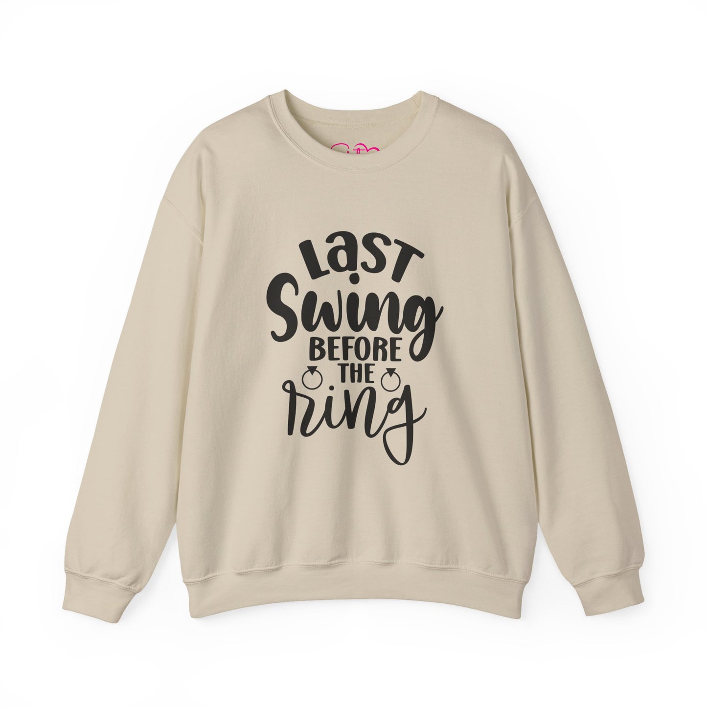 Last Swing Before the Ring Crewneck Sweatshirt | Funny Bachelorette Pullover | Swinger & ENM Friendly Bridal Apparel | Cozy Pre-Wedding Sweatshirt