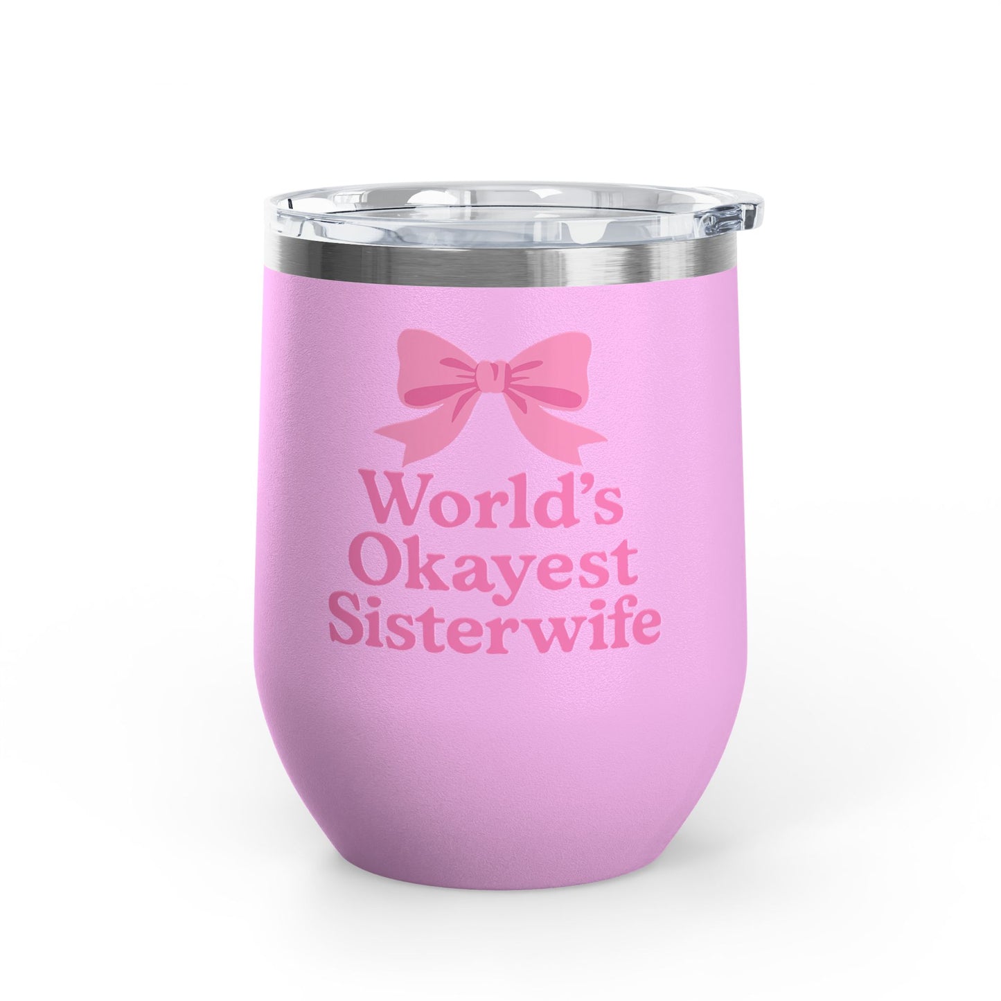 Coquette Worlds Okayest Sisterwife, Cute Gift for Weddings, Bridal Showers, Bachelorette Parties, 12oz Stainless Steel Travel Mug, Fun [...]