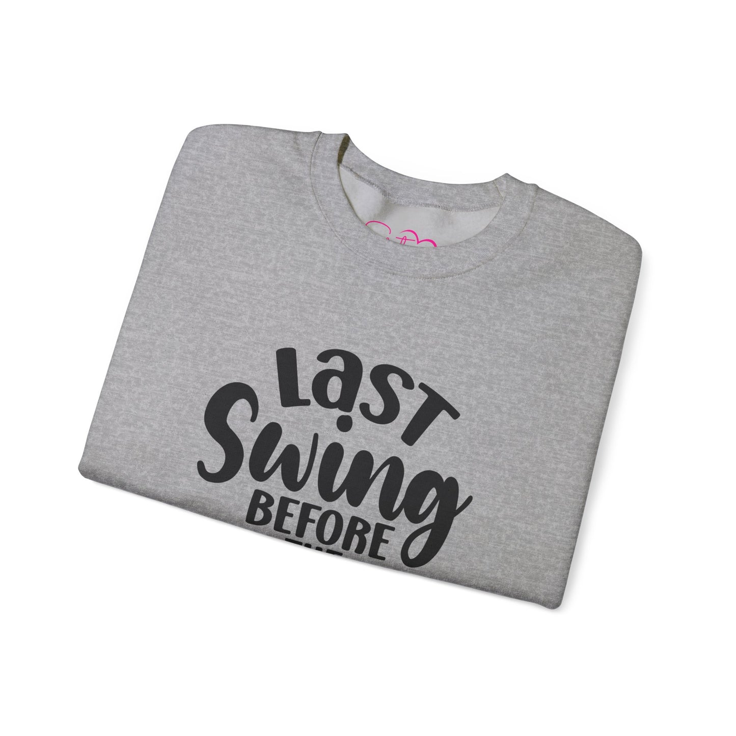 Last Swing Before the Ring Crewneck Sweatshirt | Funny Bachelorette Pullover | Swinger & ENM Friendly Bridal Apparel | Cozy Pre-Wedding Sweatshirt