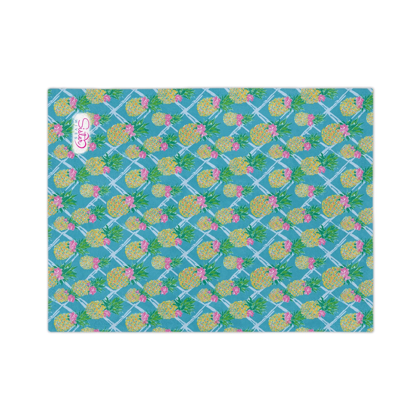 Sisterwives Preppy Blue Pineapple Velveteen Blanket, Cozy Throw for Beach Lovers, Bright Home Decor, Perfect Gift for Summer Celebrations, Pineapple [...]
