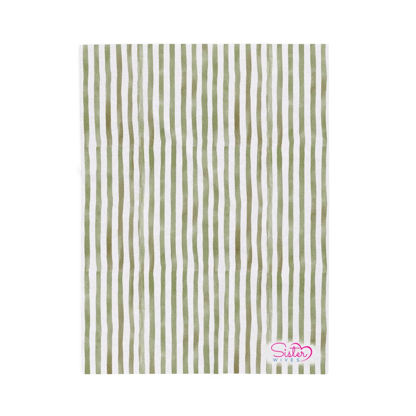 Soft Stripe Throw Blanket – Polyamory Sisterwives ENM Friendly Home Decor | Swinger Lifestyle Cozy Blanket | Minimalist Blush Stripe Throw