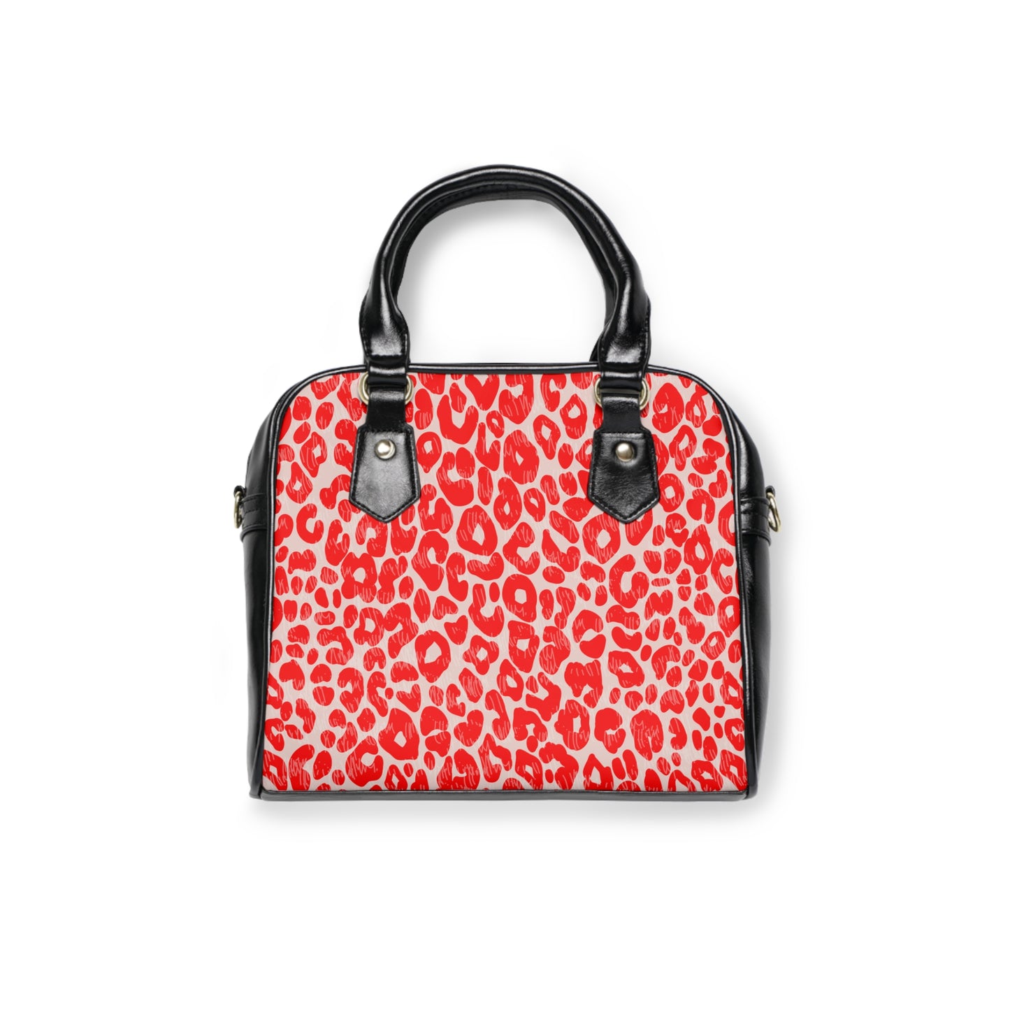 Leopard Heart Shoulder Handbag – Valentine Leopard PU Leather Purse, Polyamory & ENM Friendly Fashion Bag, Love-Positive Gift