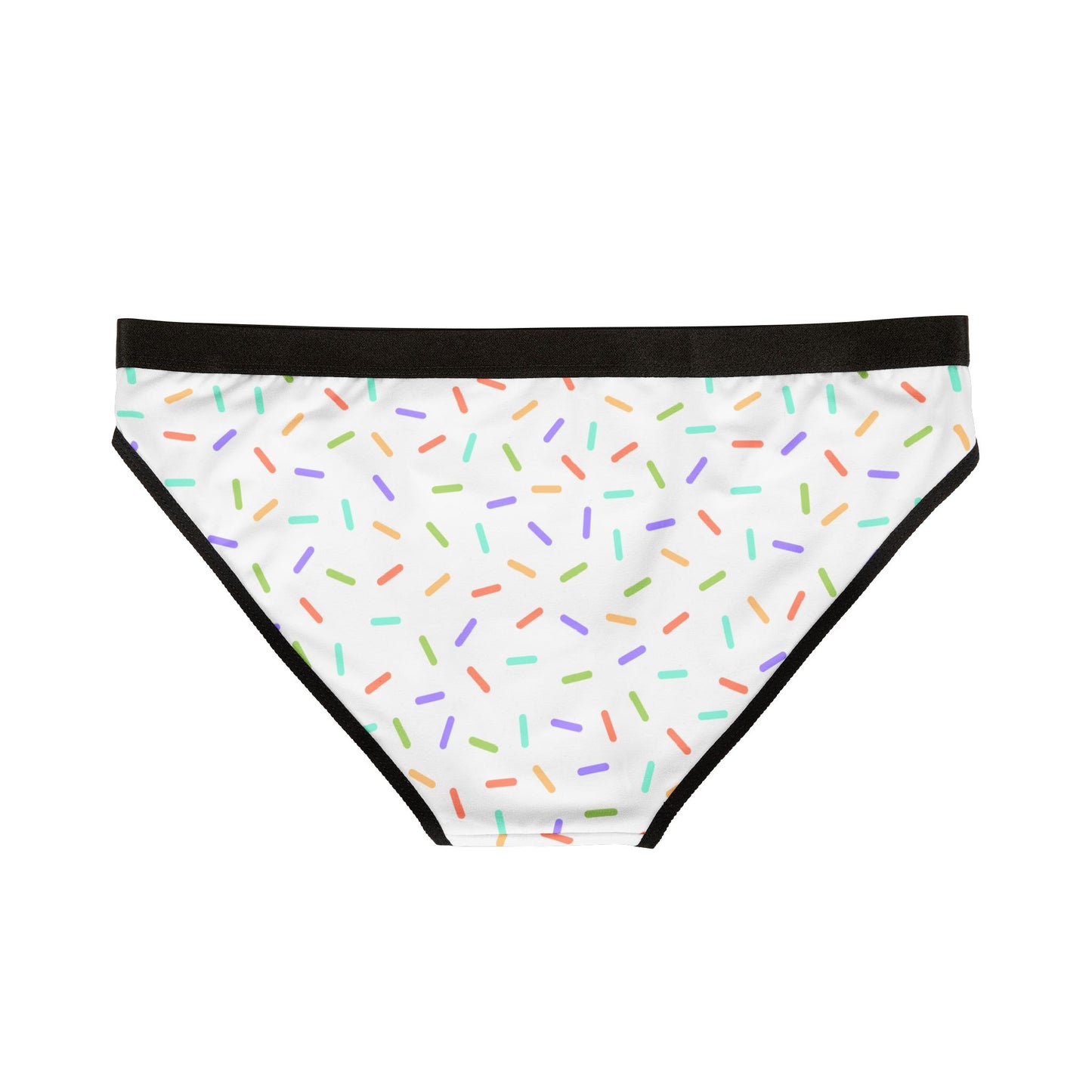White Sprinkle Bikini Panties | Polyamory-Friendly Lingerie | ENM Underwear | Aesthetic Women’s Briefs | Body-Positive Intimates