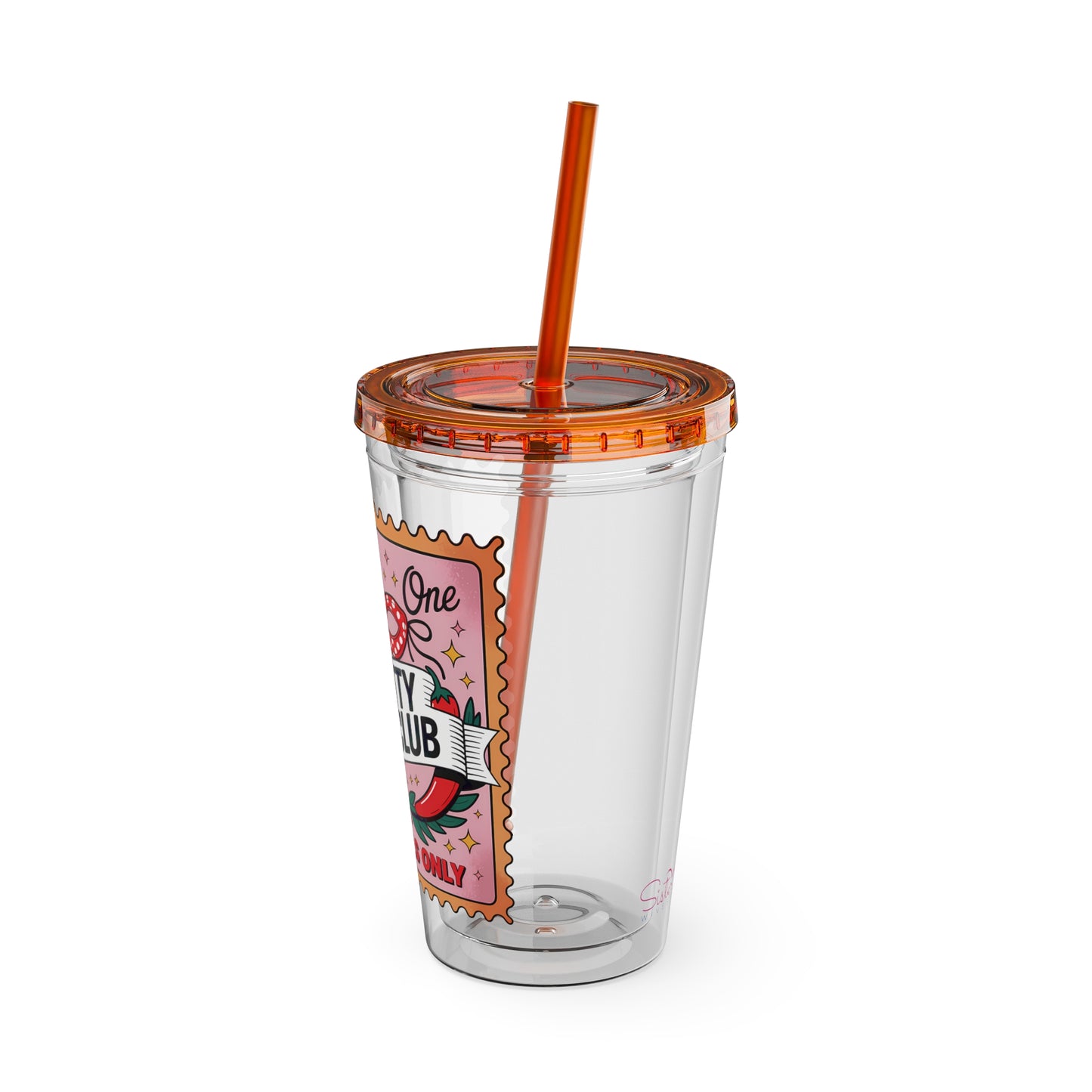 Admit One: Smutty Book Club – 16oz Sunsplash Tumbler | Polyamory Pride Cup | ENM Lifestyle Drinkware | Swinger Aesthetic Travel Cup | Spicy Romance Reader Gift | Poly, Open Relationship, Hotwife Vibes...