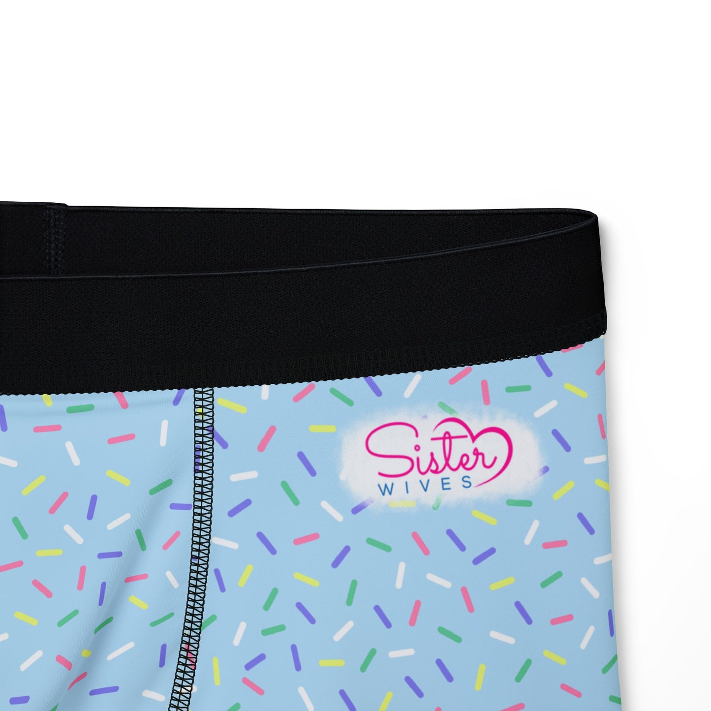 Blue Sprinkle Men’s Boxer Briefs | Polyamory-Friendly Underwear | ENM Men’s Loungewear | Aesthetic Stretch Boxer Briefs | Body-Positive Intimates