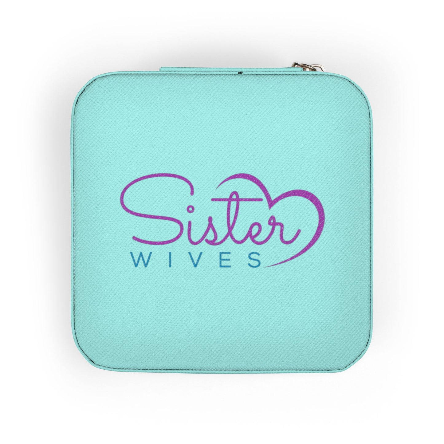 Sister Wives Logo Travel Jewelry Case — Compact Jewelry Organizer for Rings, Earrings & Necklaces