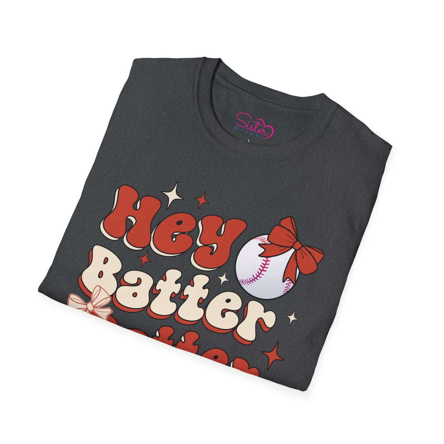 Hey Batter Batter Swing T-Shirt | Playful Swinger Humor Tee | ENM & Polyamory Lifestyle Apparel