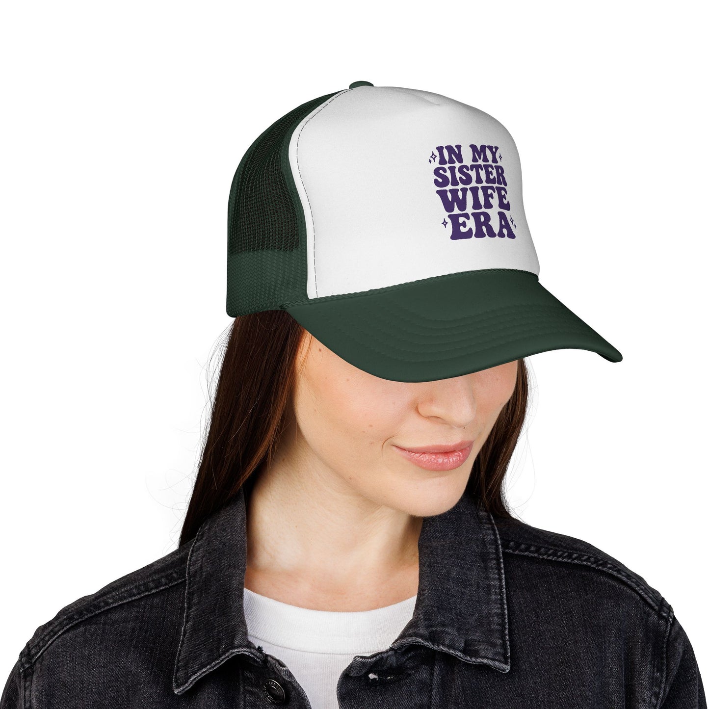 Purple In My Sisterwife Era Trucker Hat – Retro Mesh Cap, Adjustable Snapback