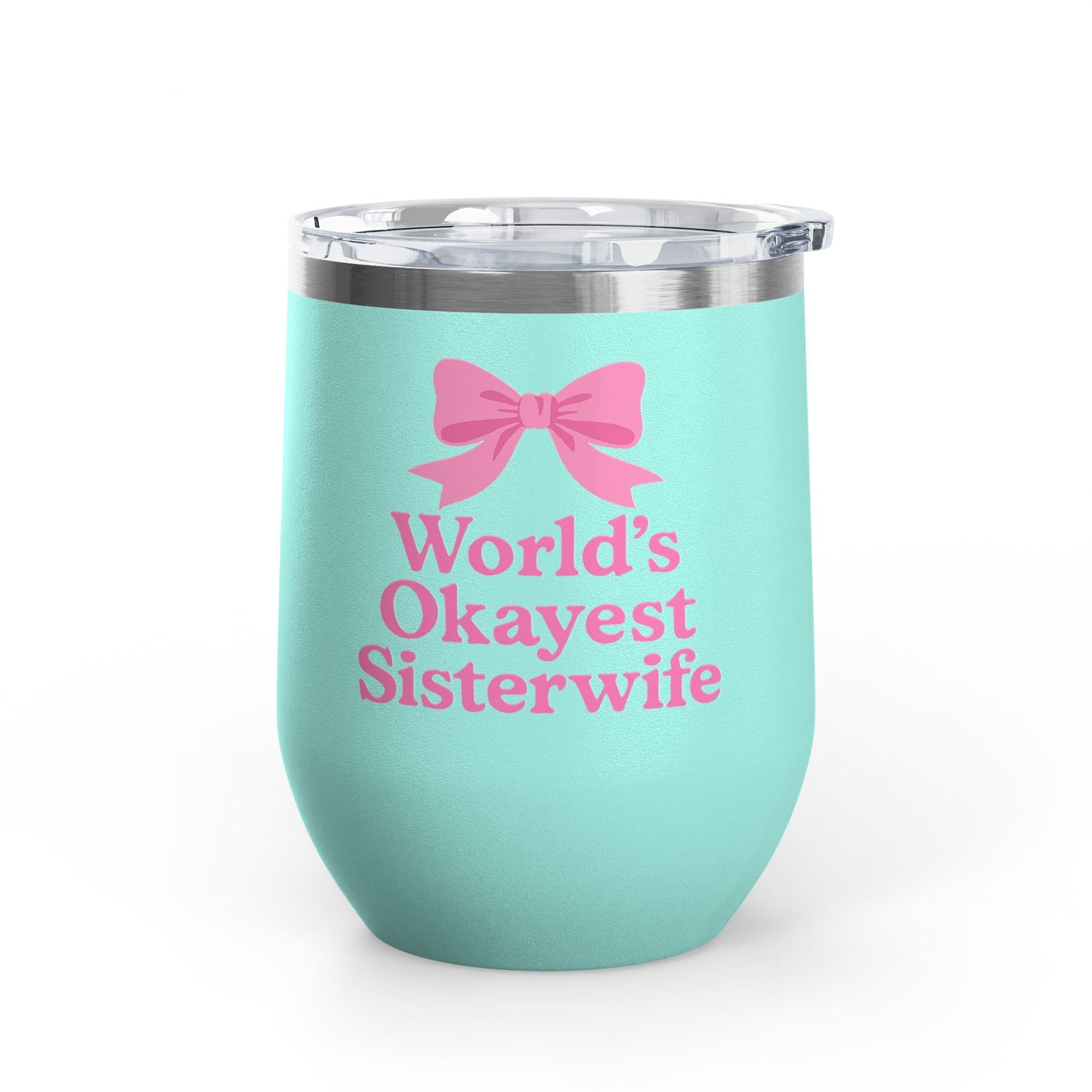 Coquette Worlds Okayest Sisterwife, Cute Gift for Weddings, Bridal Showers, Bachelorette Parties, 12oz Stainless Steel Travel Mug, Fun [...]