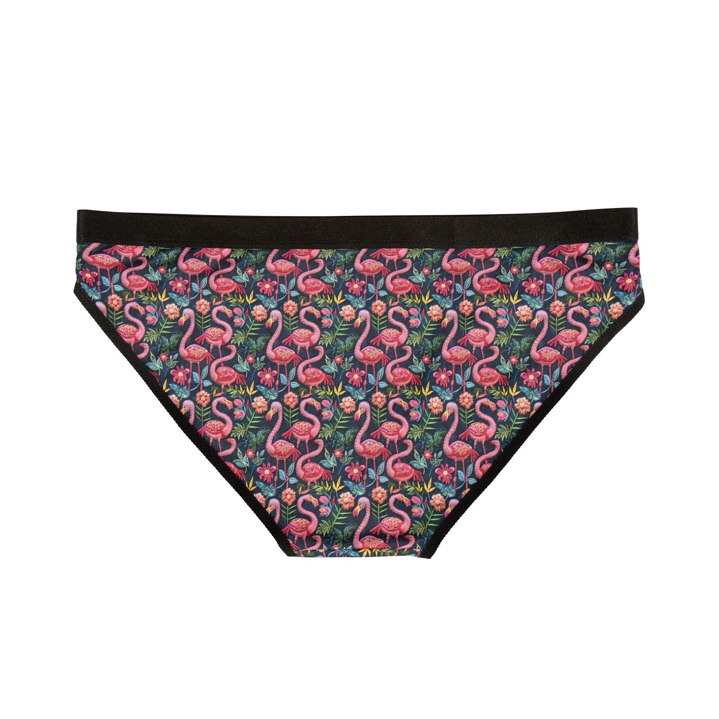 Sisterwives Tropical Flamingo & Floral Women’s Panties Vibrant Lingerie, Comfortable Underwear, Fun Gift for Her