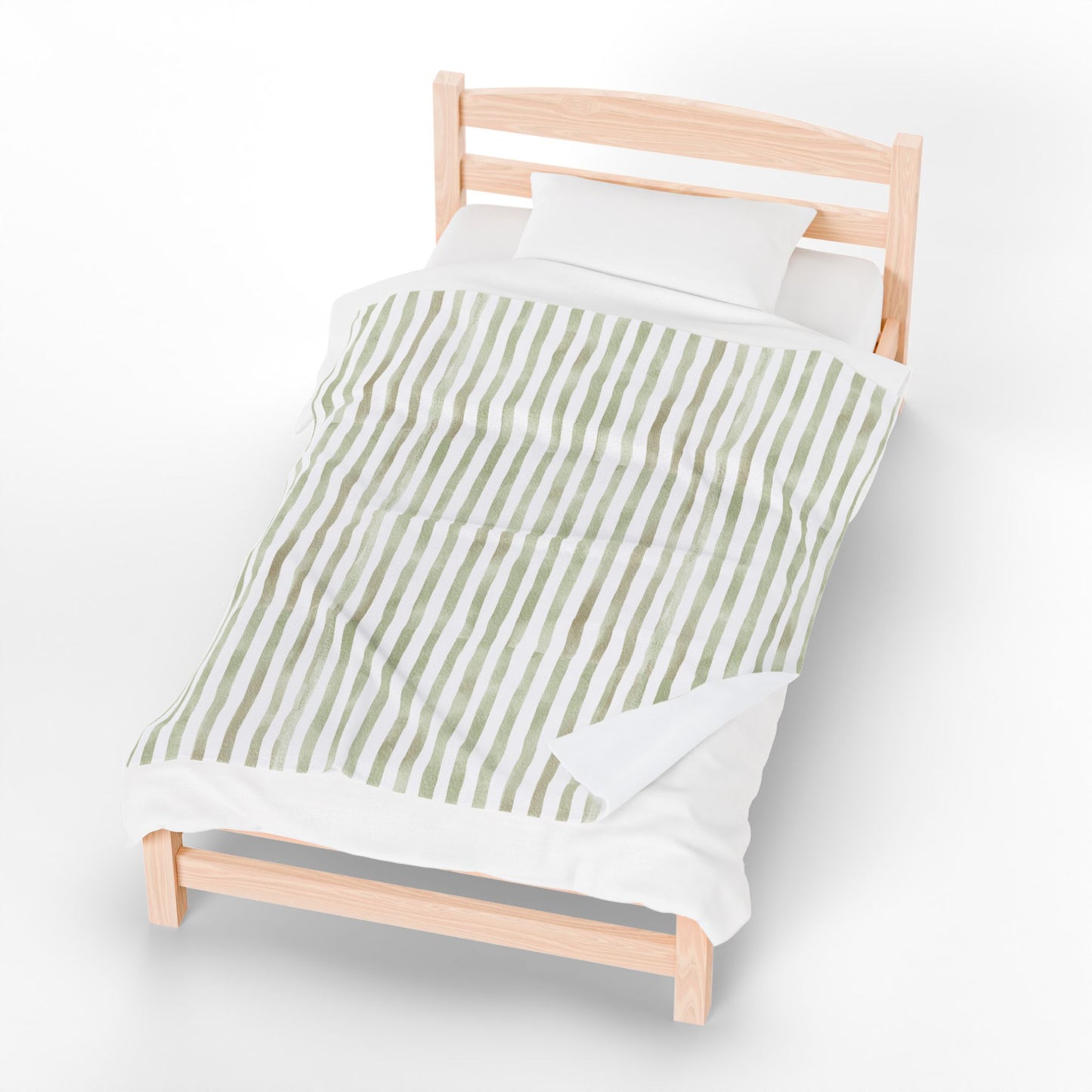 Soft Stripe Throw Blanket – Polyamory Sisterwives ENM Friendly Home Decor | Swinger Lifestyle Cozy Blanket | Minimalist Blush Stripe Throw