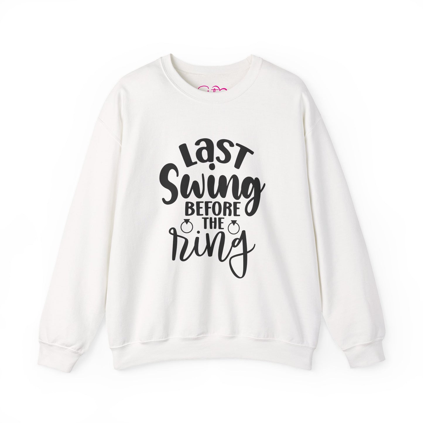 Last Swing Before the Ring Crewneck Sweatshirt | Funny Bachelorette Pullover | Swinger & ENM Friendly Bridal Apparel | Cozy Pre-Wedding Sweatshirt