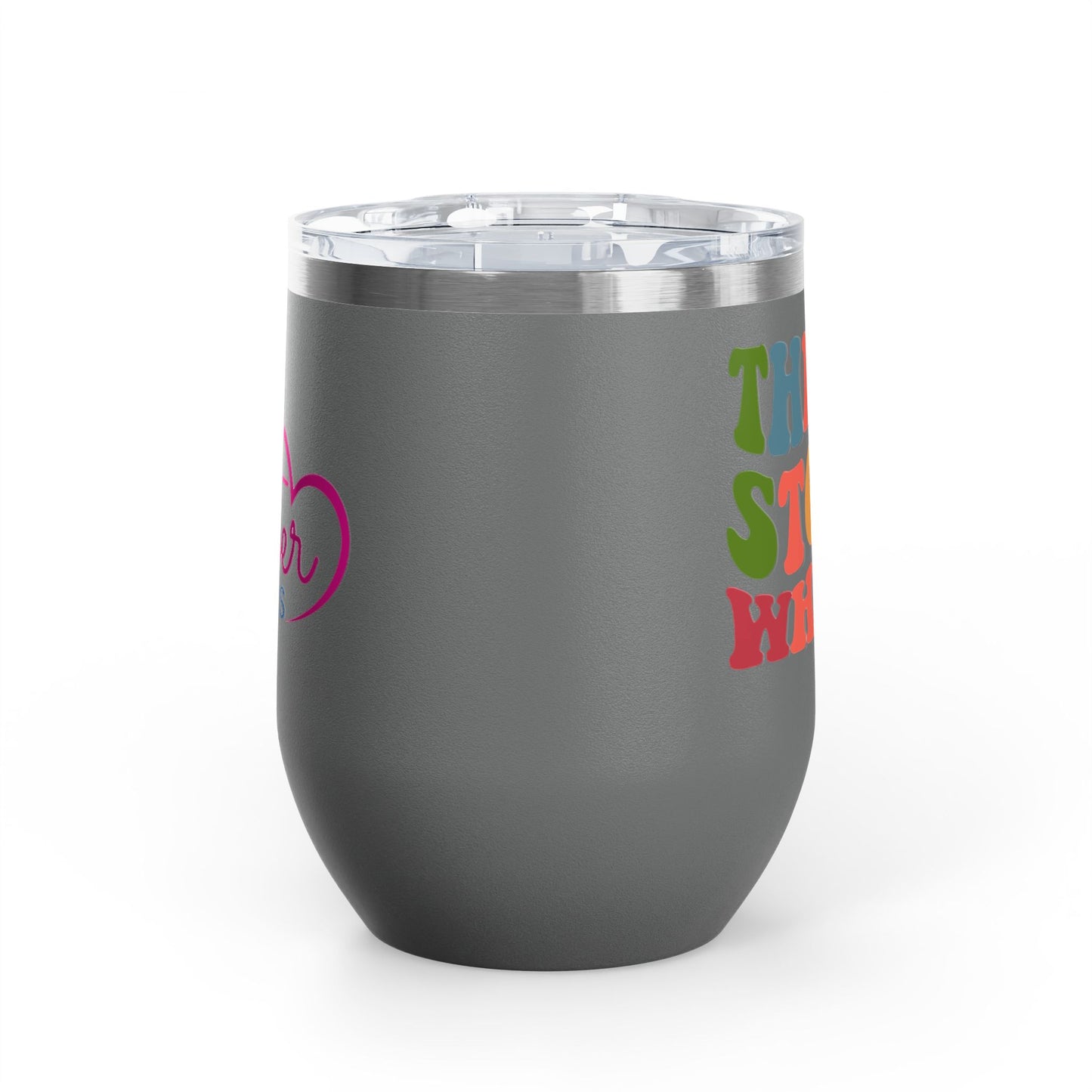 Thrift Store Whore Insulated Wine Tumbler Funny Thrifting Cup | Polyamory & ENM Friendly Drinkware