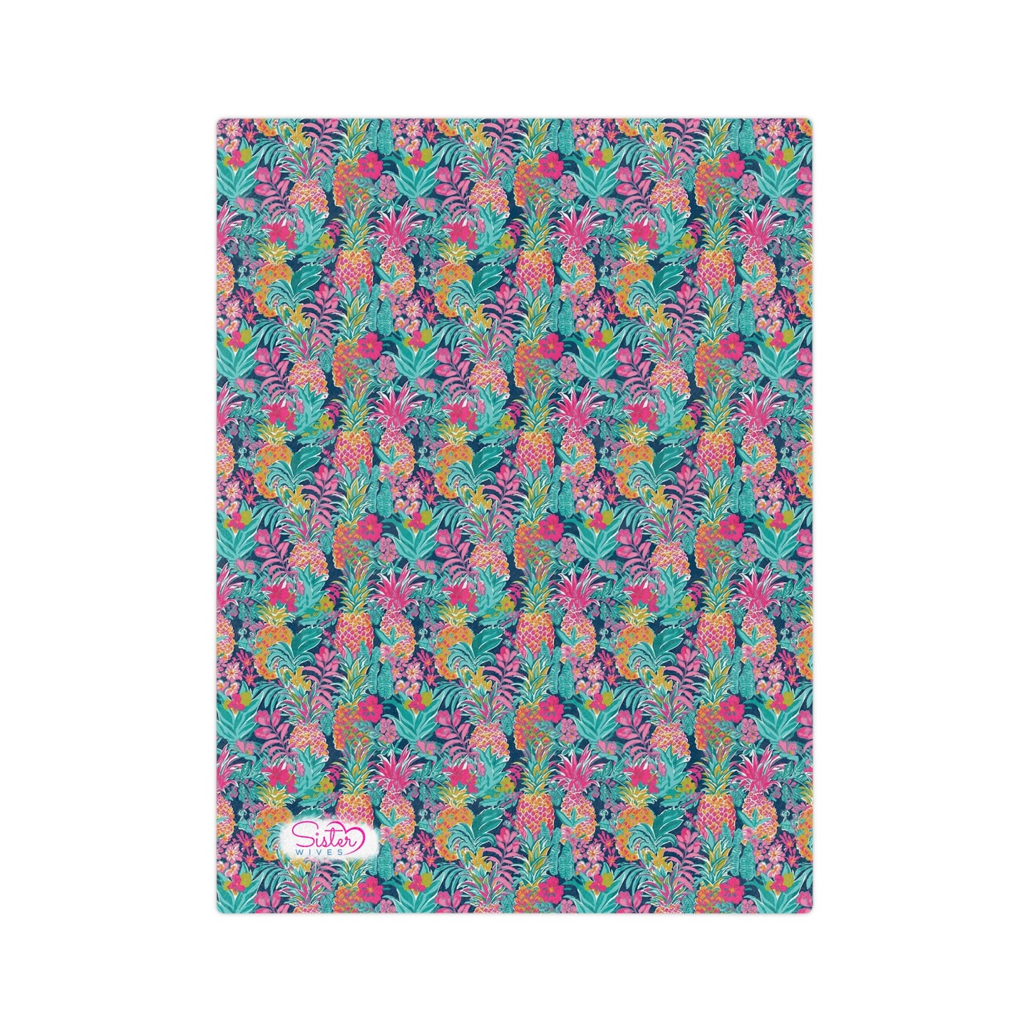Sisterwives Preppy Vibrant Pineapple Velveteen Blanket, Cozy Throw for Beach Lovers, Bright Home Decor, Perfect Gift for Summer Celebrations, Pineapple [...]