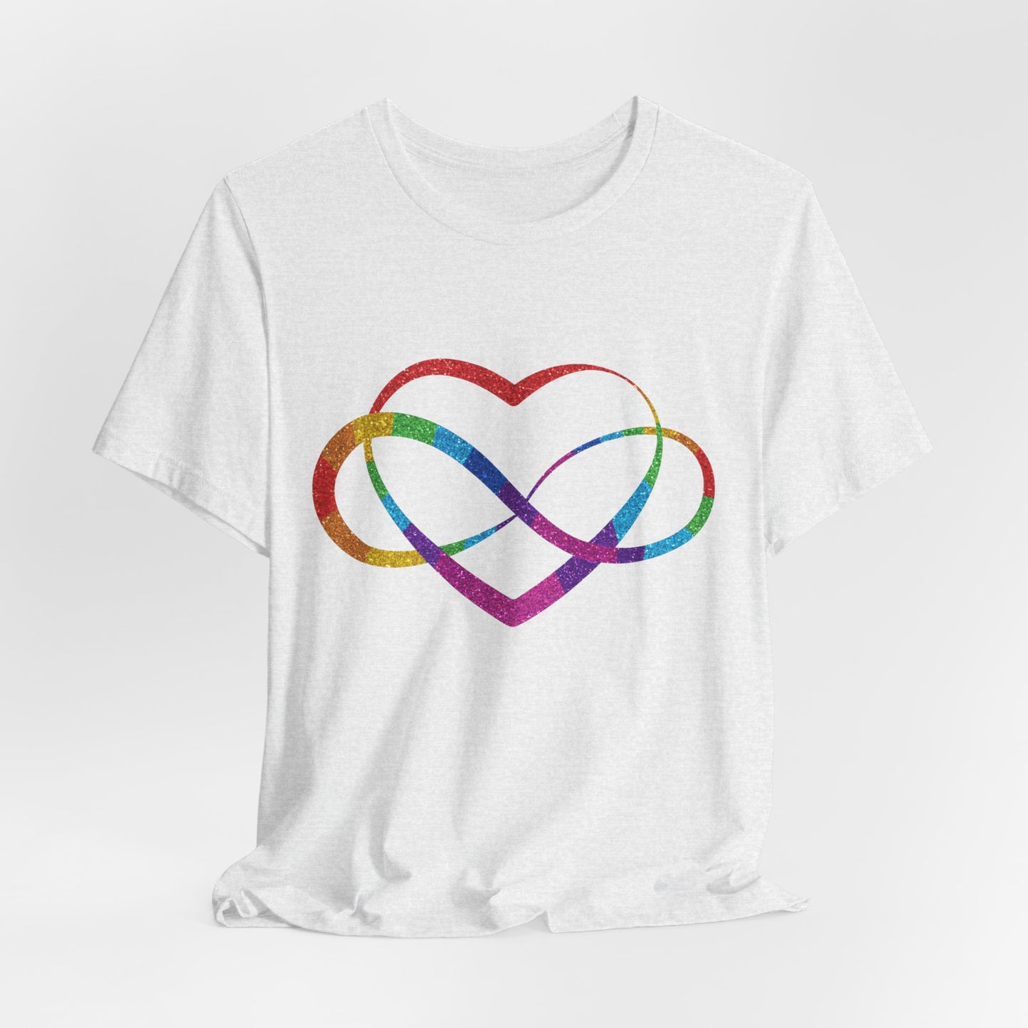 Polyamory Heart T-Shirt – Ethical Non-Monogamy Unisex Tee | Rainbow Poly Pride & Inclusive Love Shirt