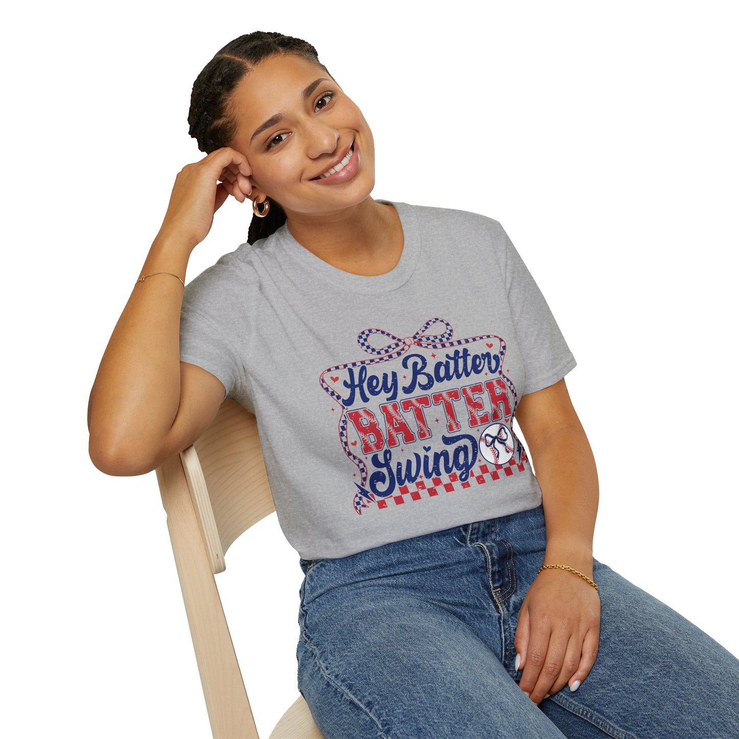 Hey Batter Batter Swing T-Shirt | Playful Swinger Humor Tee | ENM & Polyamory Lifestyle Apparel