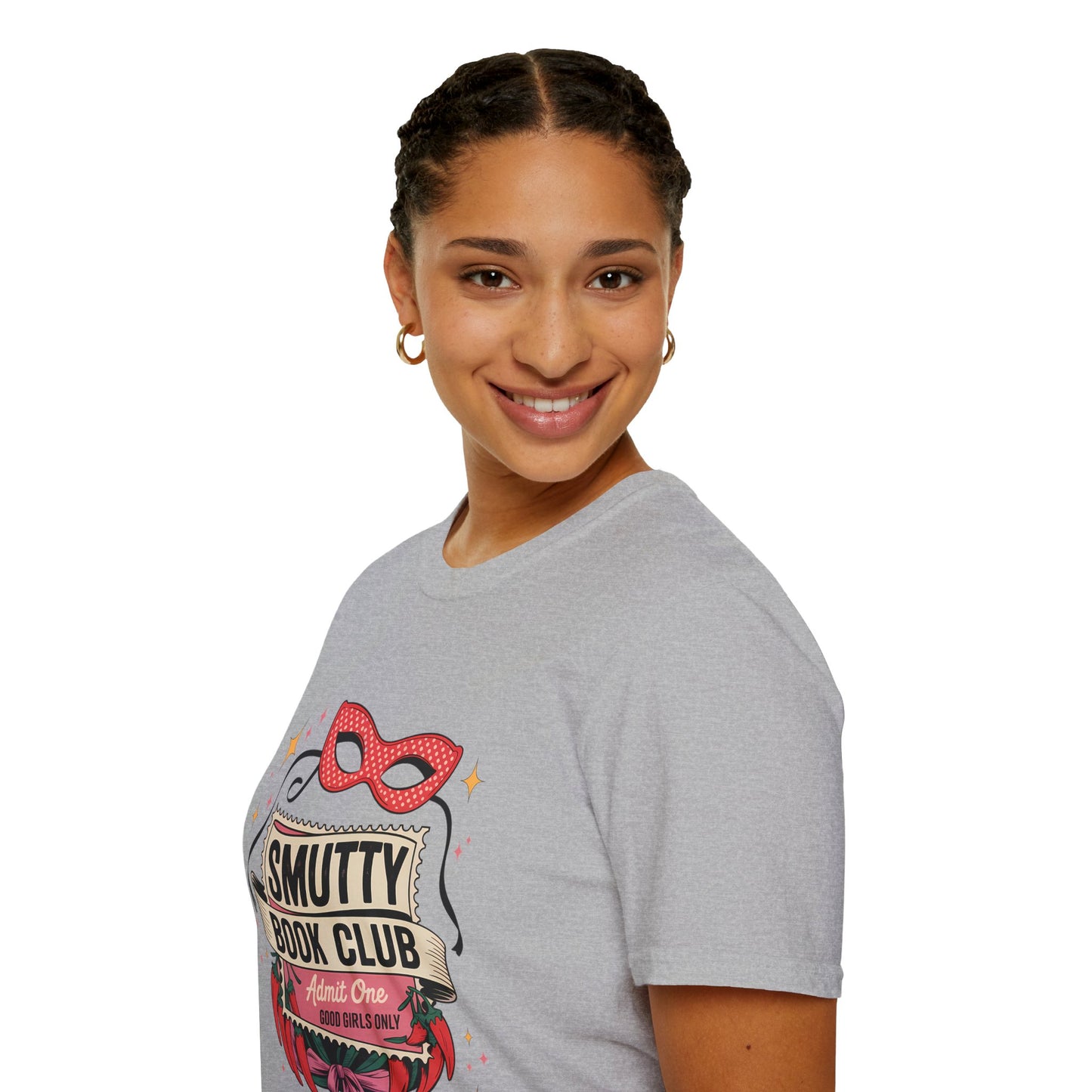 Smutty Book Club Shirt Adult Only Spicy Romance Tee, Booktok Reader Shirt, Sex Positive Poly-Friendly Unisex Gildan 64000