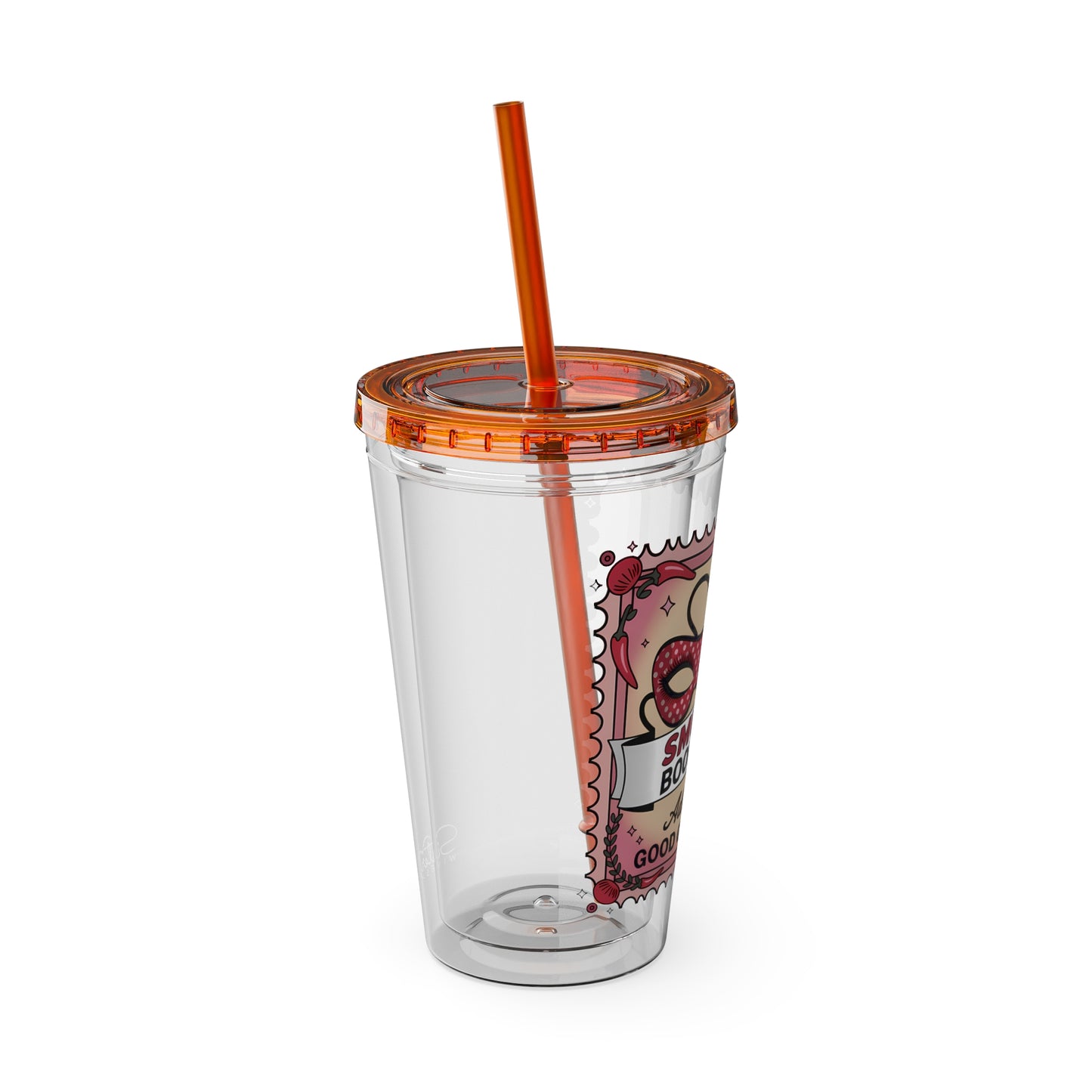 Admit One: Smutty Book Club – 16oz Sunsplash Tumbler | Polyamory Pride Cup | ENM Lifestyle Drinkware | Swinger Aesthetic Travel Cup | Spicy Romance Reader Gift | Poly, Open Relationship,...