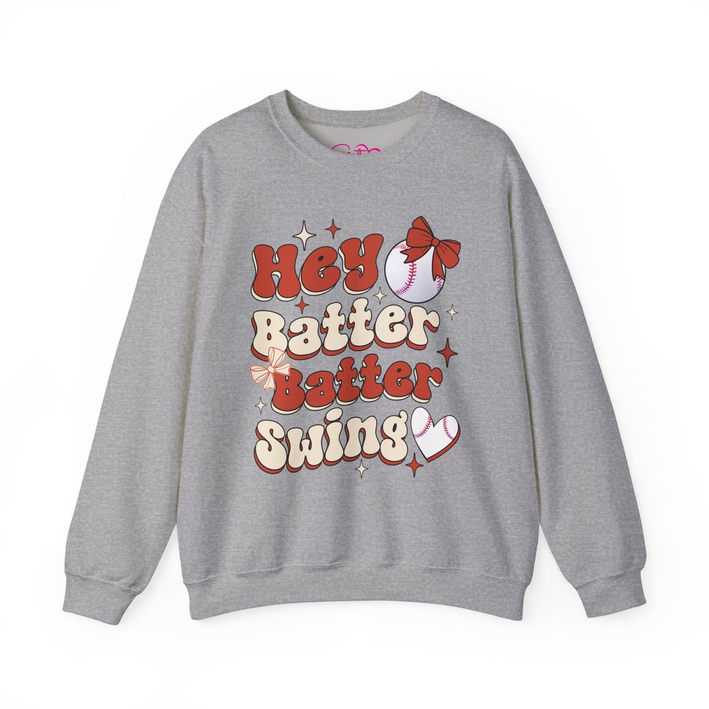 Hey Batter Batter Swing Sweatshirt | Playful Swinger Humor Pullover | ENM & Polyamory Lifestyle Apparel