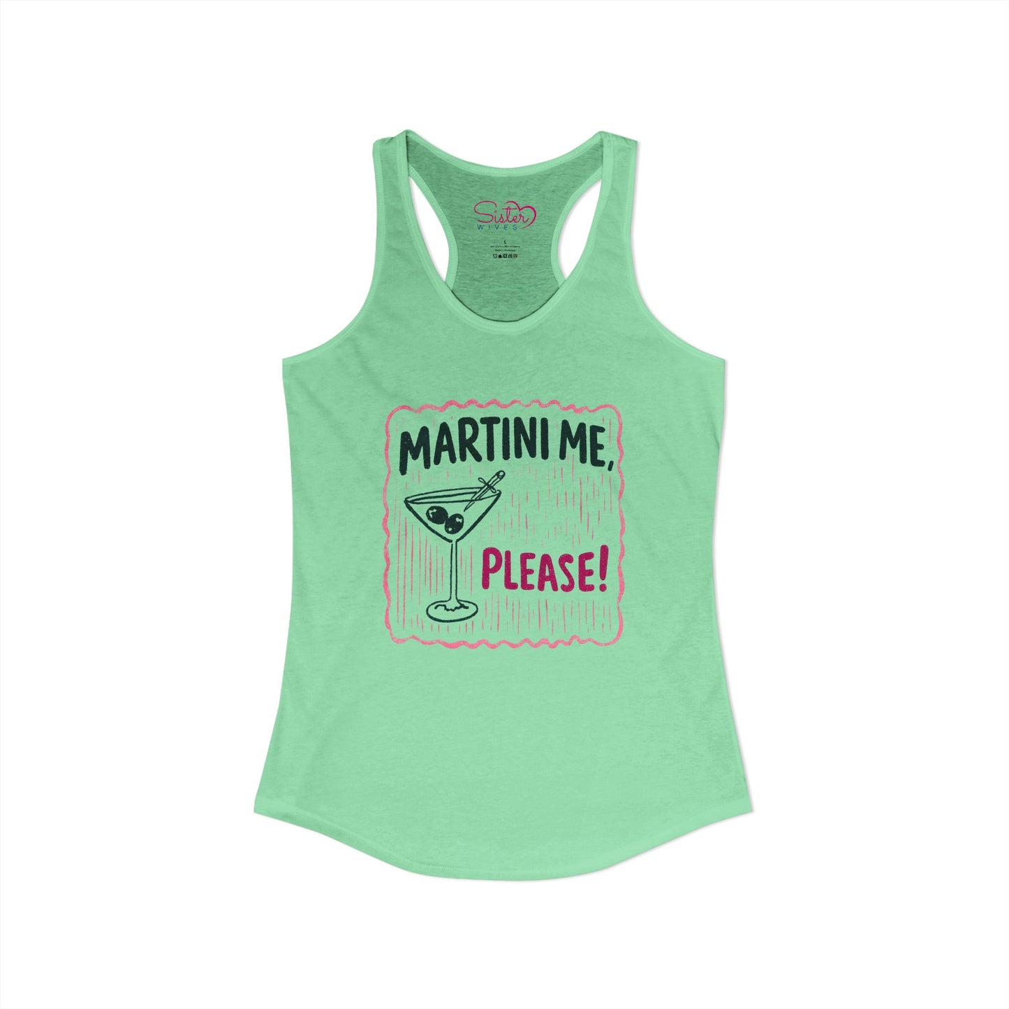 Martini Me Please Tank Top – Funny Martini Shirt | Girls Trip Outfit | Bachelorette Party Tank