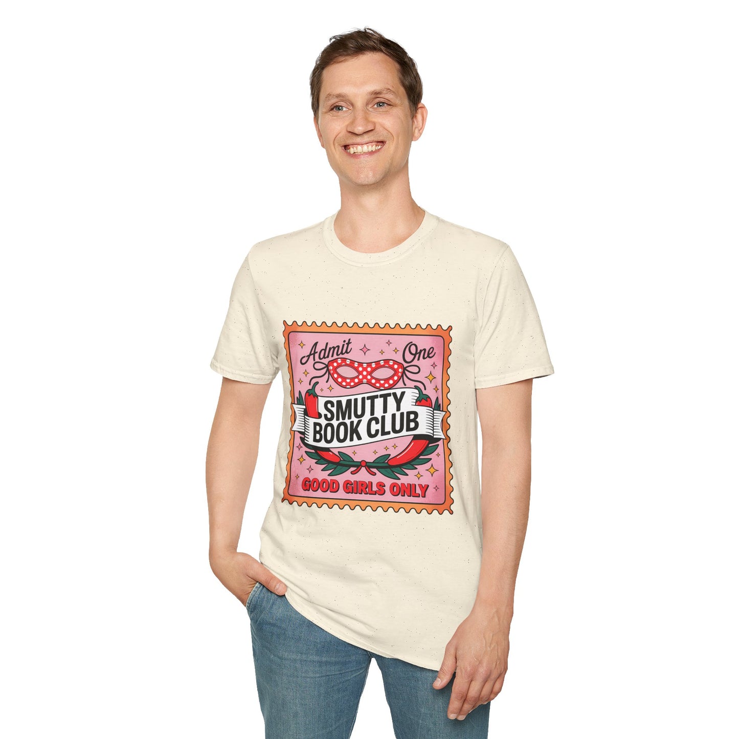 Smutty Book Club Shirt Adult Only Spicy Romance Tee, Booktok Reader Shirt, Sex Positive Poly-Friendly Unisex Gildan 64000