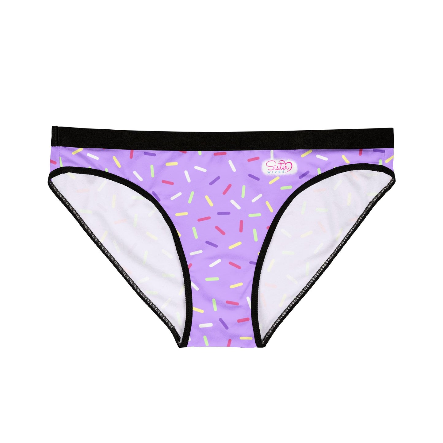 Purple Sprinkle Bikini Panties | Polyamory-Friendly Lingerie | ENM Underwear | Aesthetic Women’s Briefs | Body-Positive Intimates