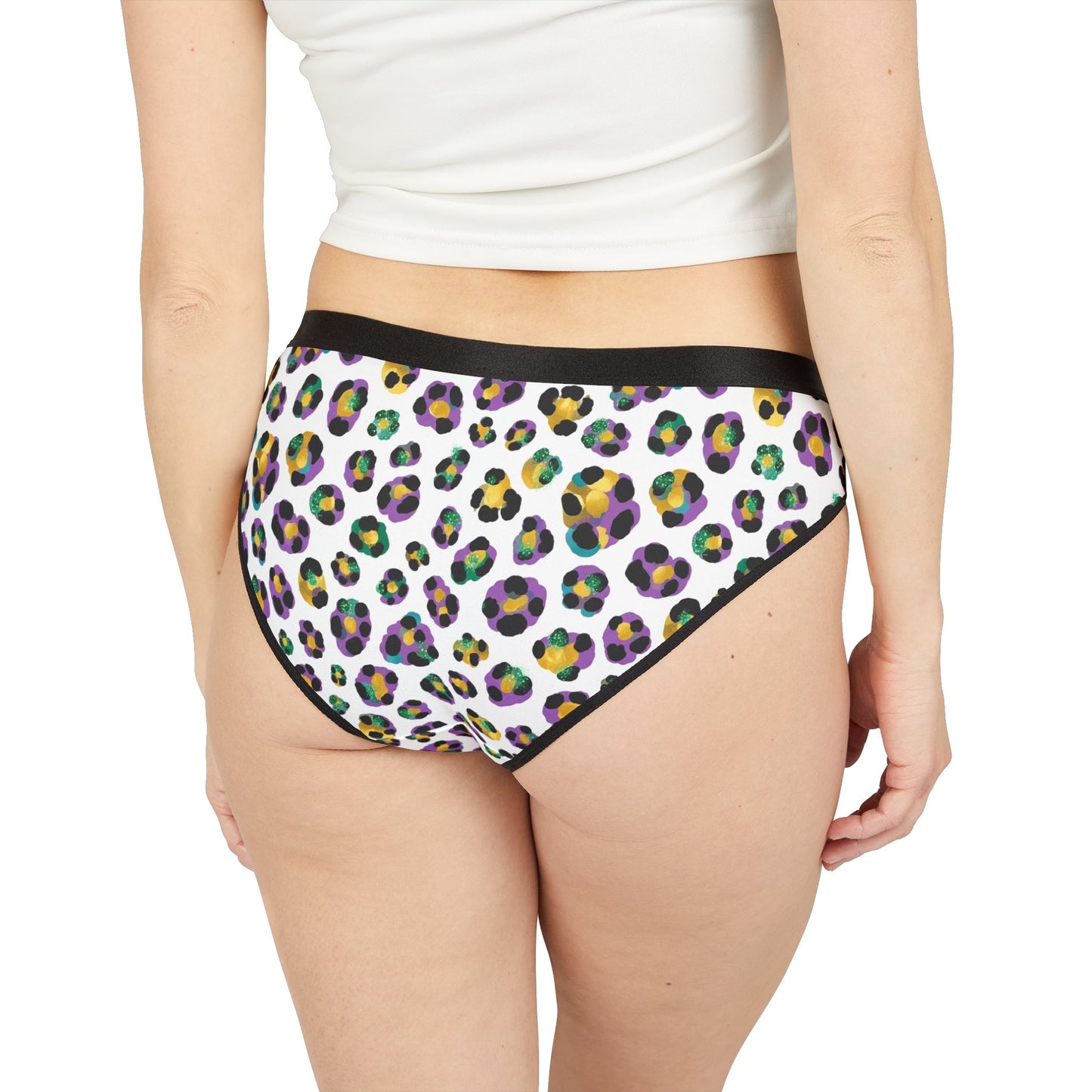 Mardi Gras Print Ladies Panties | Matching Couple & Throuple Polyamory Underwear