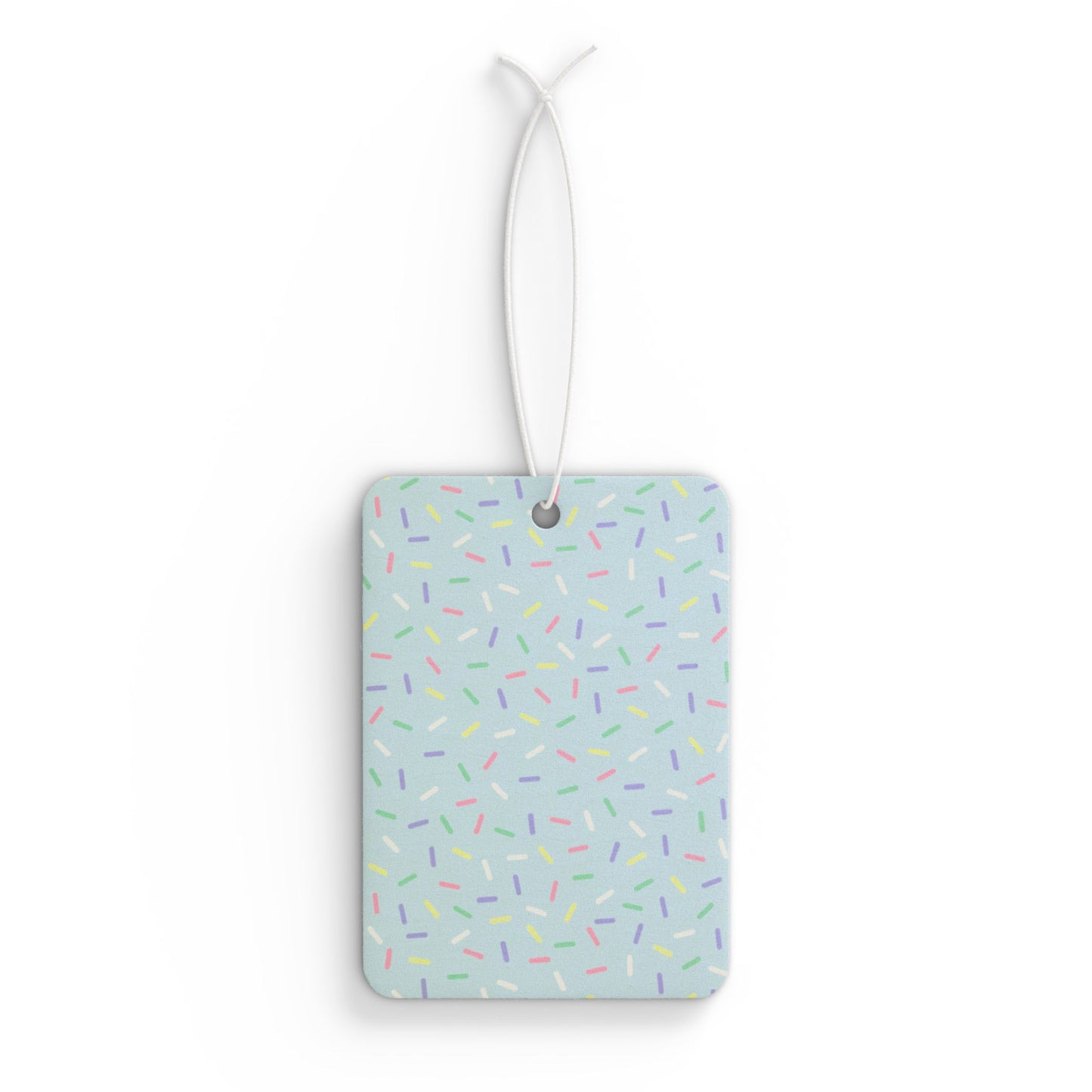 Pastel Sprinkle Car Air Freshener – Cute Confetti Aesthetic Hanging Diffuser | Pine, New Car & Black Ice Scents