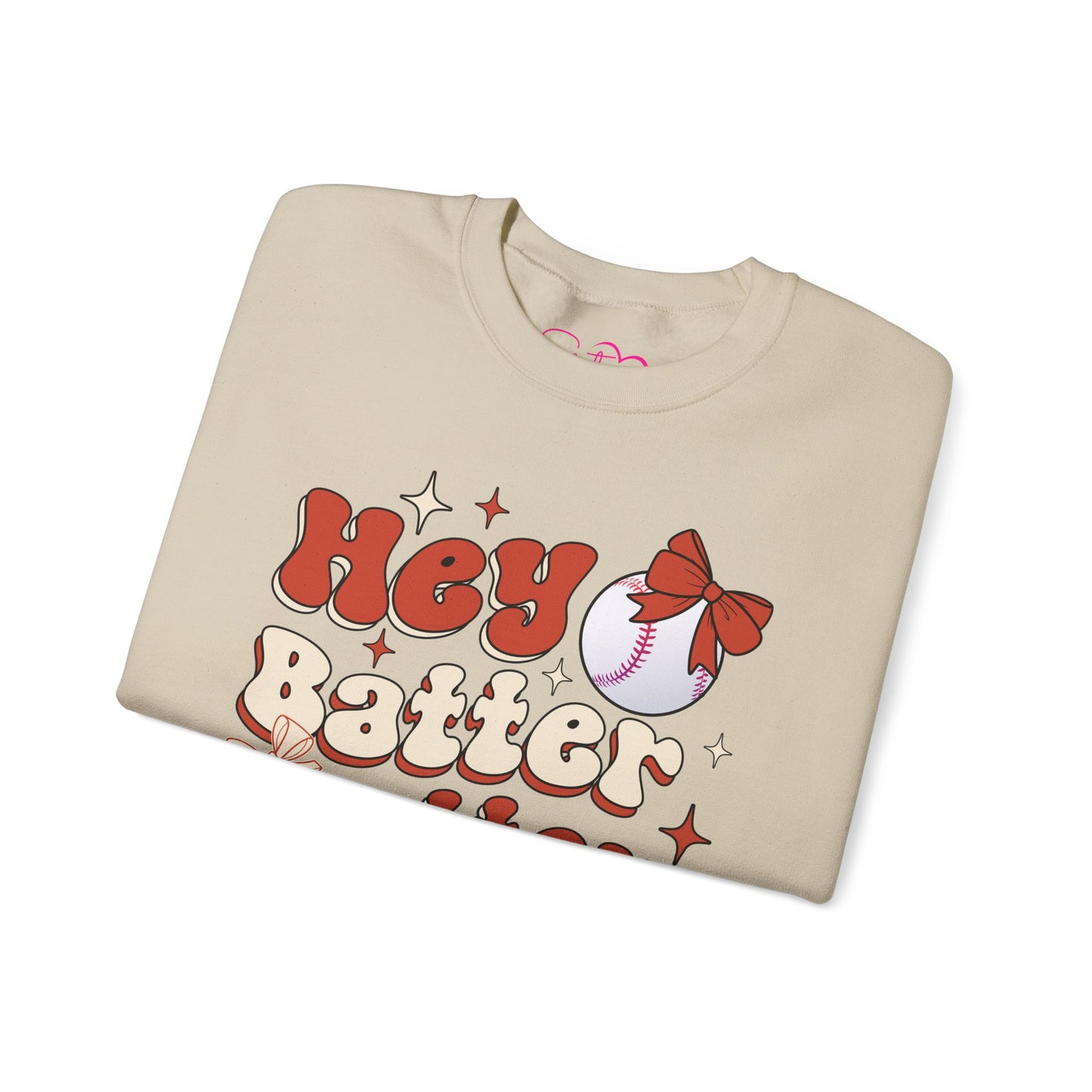 Hey Batter Batter Swing Sweatshirt | Playful Swinger Humor Pullover | ENM & Polyamory Lifestyle Apparel