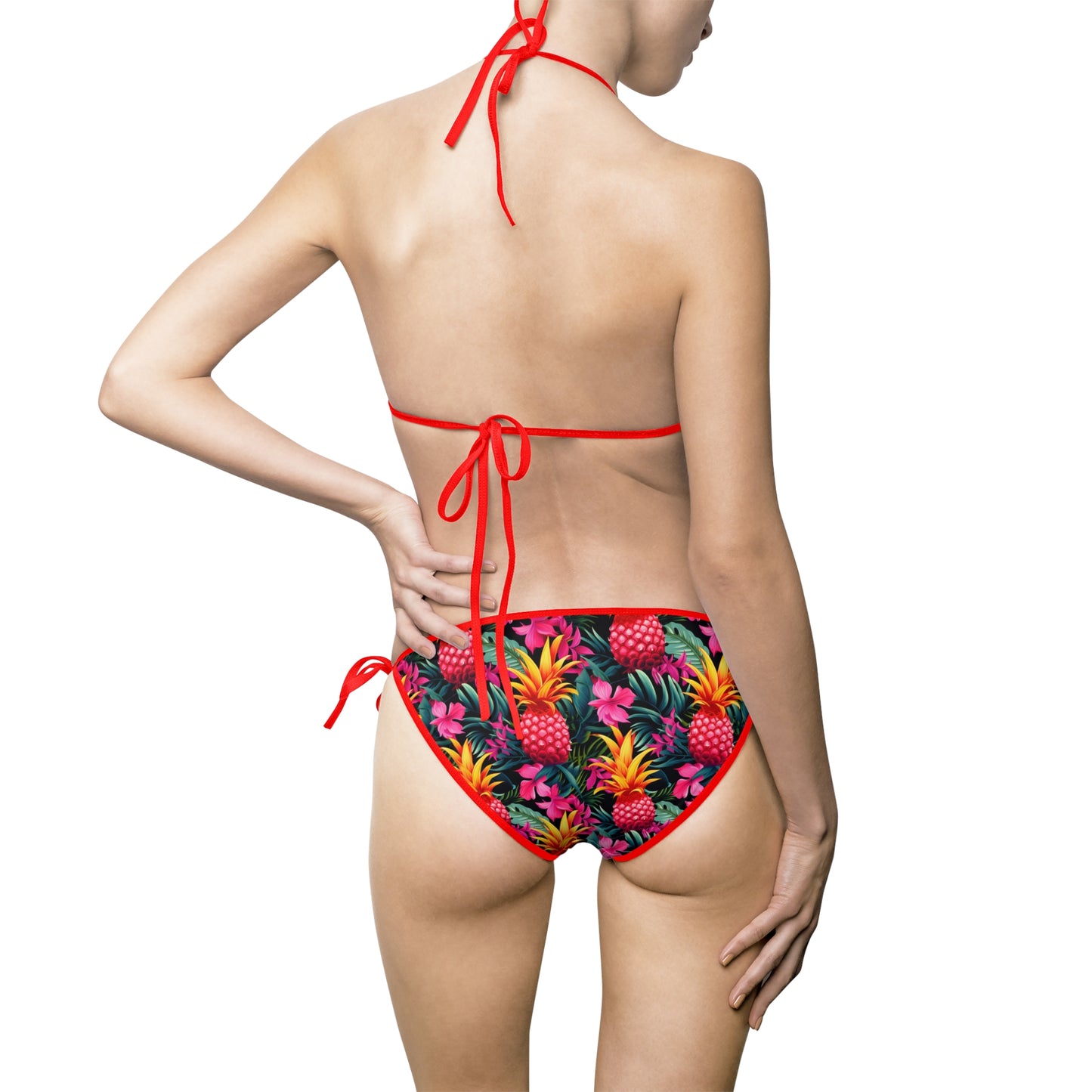 Sister Wives Pink Pineapple Bikini - Summer Swimwear, Beachwear, Pool Party, Vacation Outfit, Women's Swim