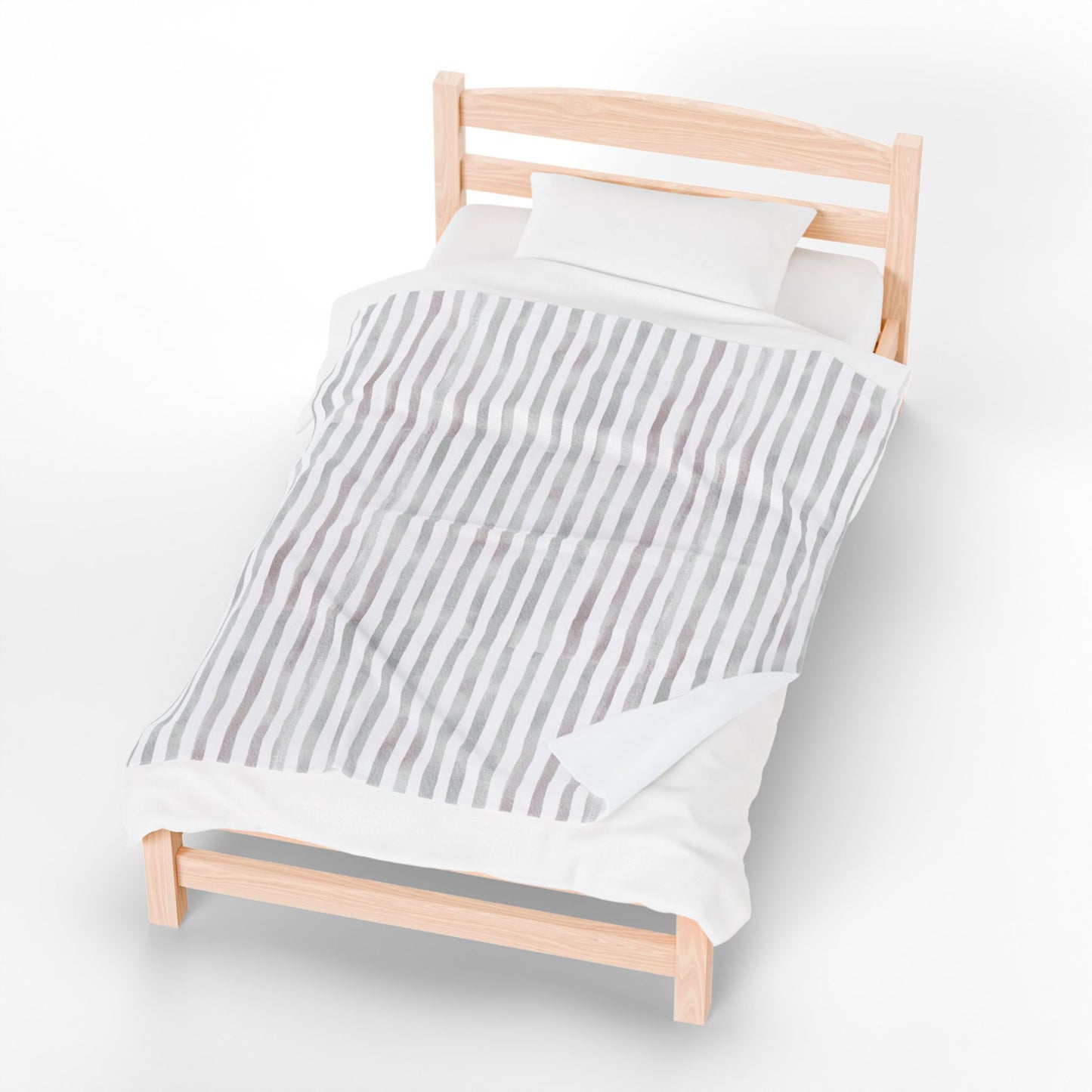 Soft Stripe Throw Blanket – Polyamory Sisterwives ENM Friendly Home Decor | Swinger Lifestyle Cozy Blanket | Minimalist Blush Stripe Throw