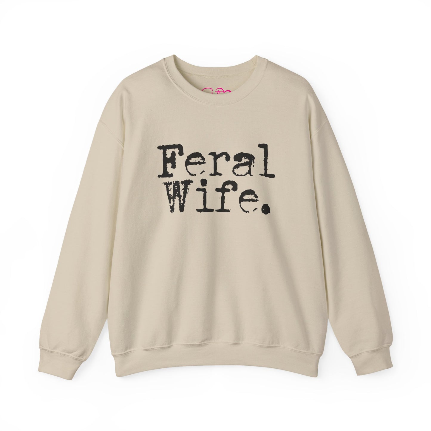 Feral Wife Sweatshirt | Wifey Crewneck Pullover | Sister Wife & Polyamory Lifestyle Apparel | ENM Cozy Unisex Sweatshirt
