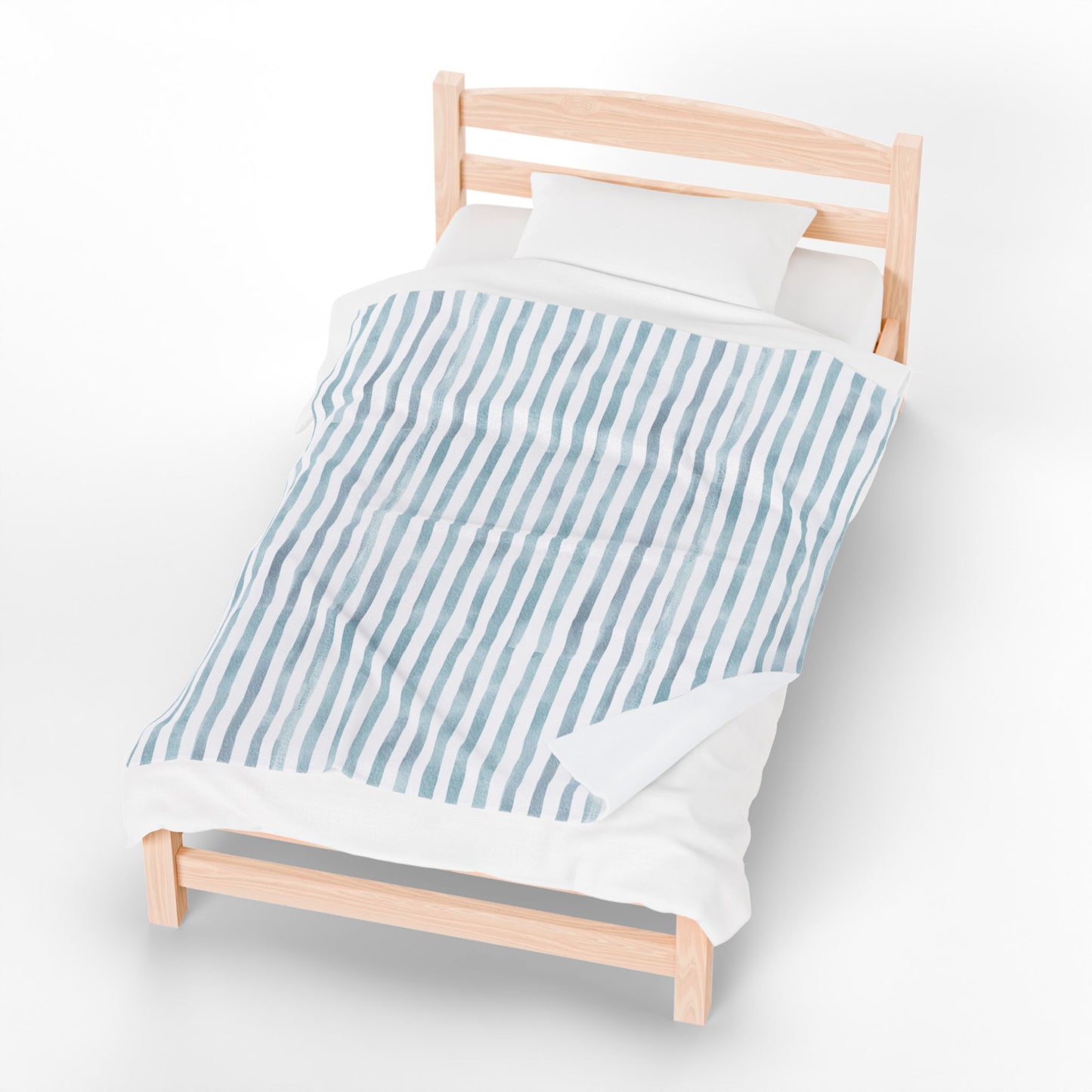 Soft Stripe Throw Blanket – Polyamory Sisterwives ENM Friendly Home Decor | Swinger Lifestyle Cozy Blanket | Minimalist Blush Stripe Throw