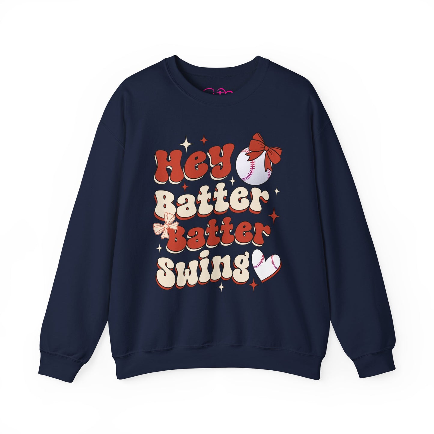 Hey Batter Batter Swing Sweatshirt | Playful Swinger Humor Pullover | ENM & Polyamory Lifestyle Apparel