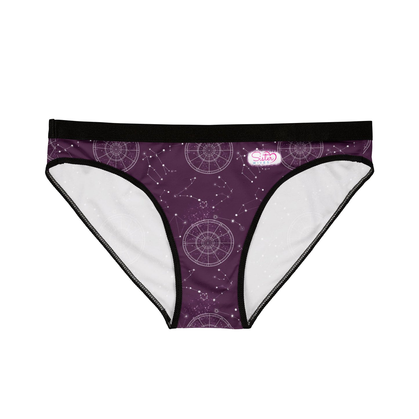 Celestial Polyamory Women’s Panties – Astrology & Cosmic Bikini Underwear | ENM, Non-Monogamy & Pride-Friendly Intimates