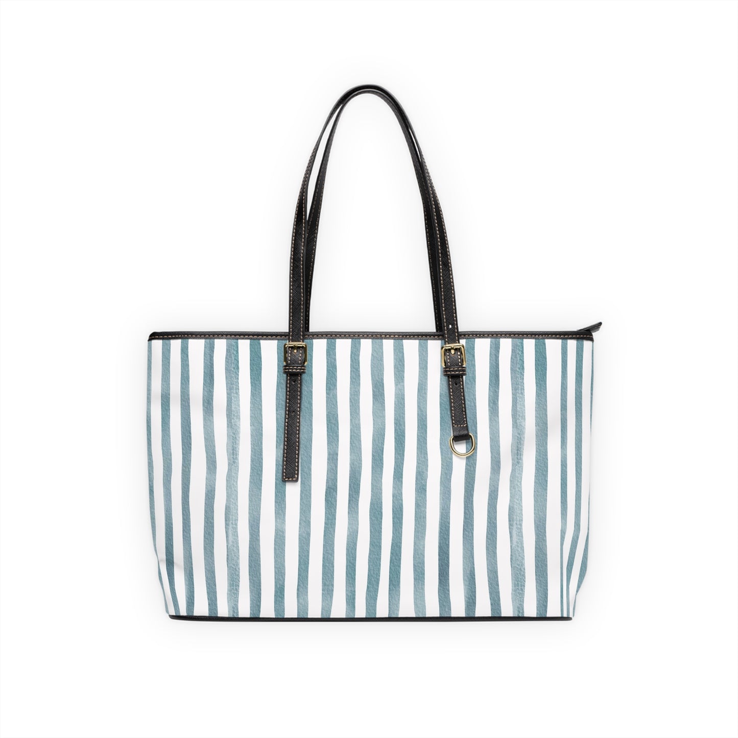 XL Stripe Shoulder Purse – Polyamory Sisterwives ENM Friendly Tote | Swinger Lifestyle Handbag | Soft Blush Minimalist Weekend Bag