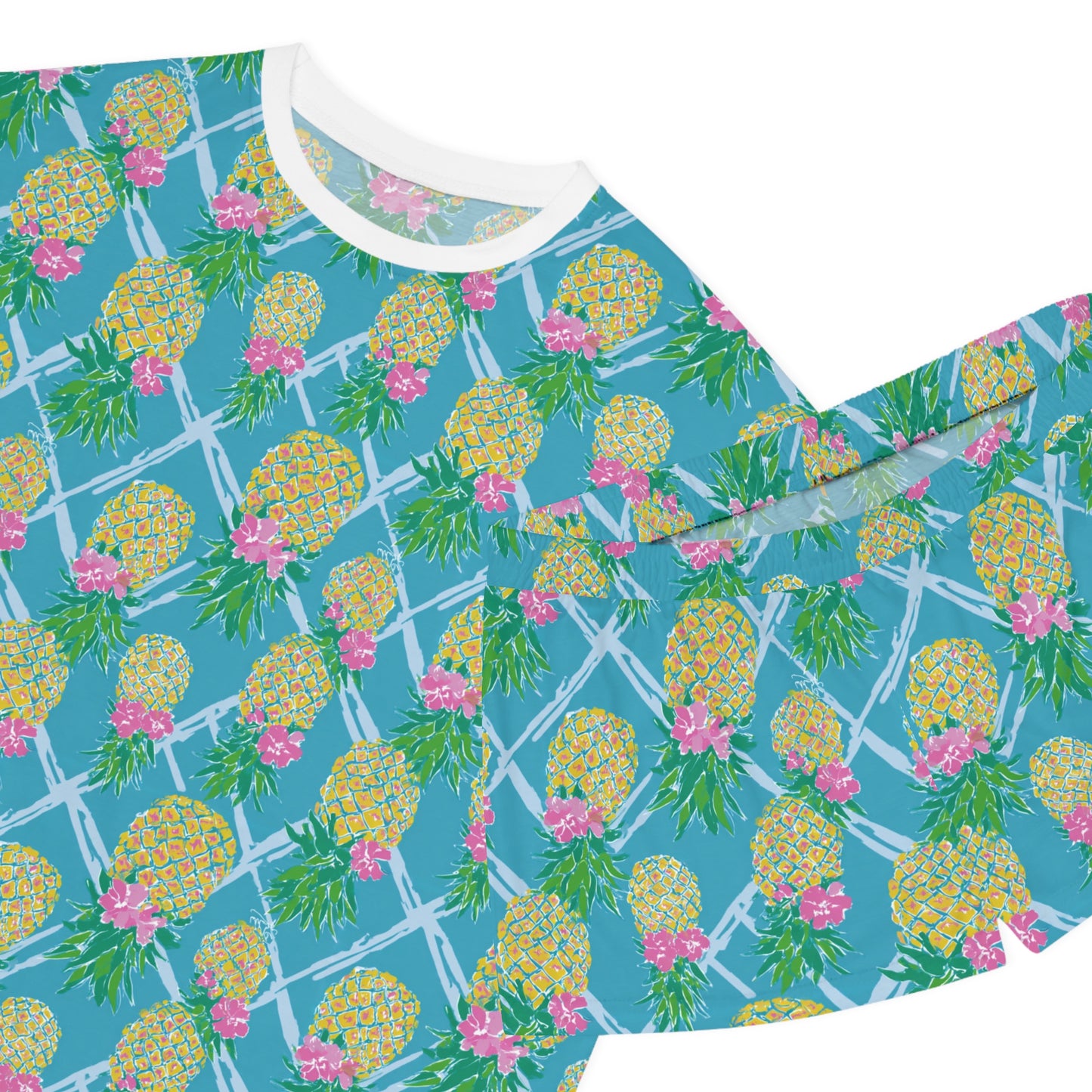 Upside Down Pineapple Pajama Set | Swinger & Polyamory Sleepwear | Ethical Non-Monogamy Lounge Set | Playful Lifestyle Pajamas