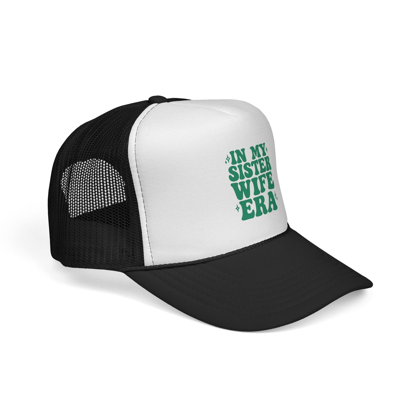 Green In My Sisterwife Era Trucker Hat – Retro Mesh Cap, Adjustable Snapback