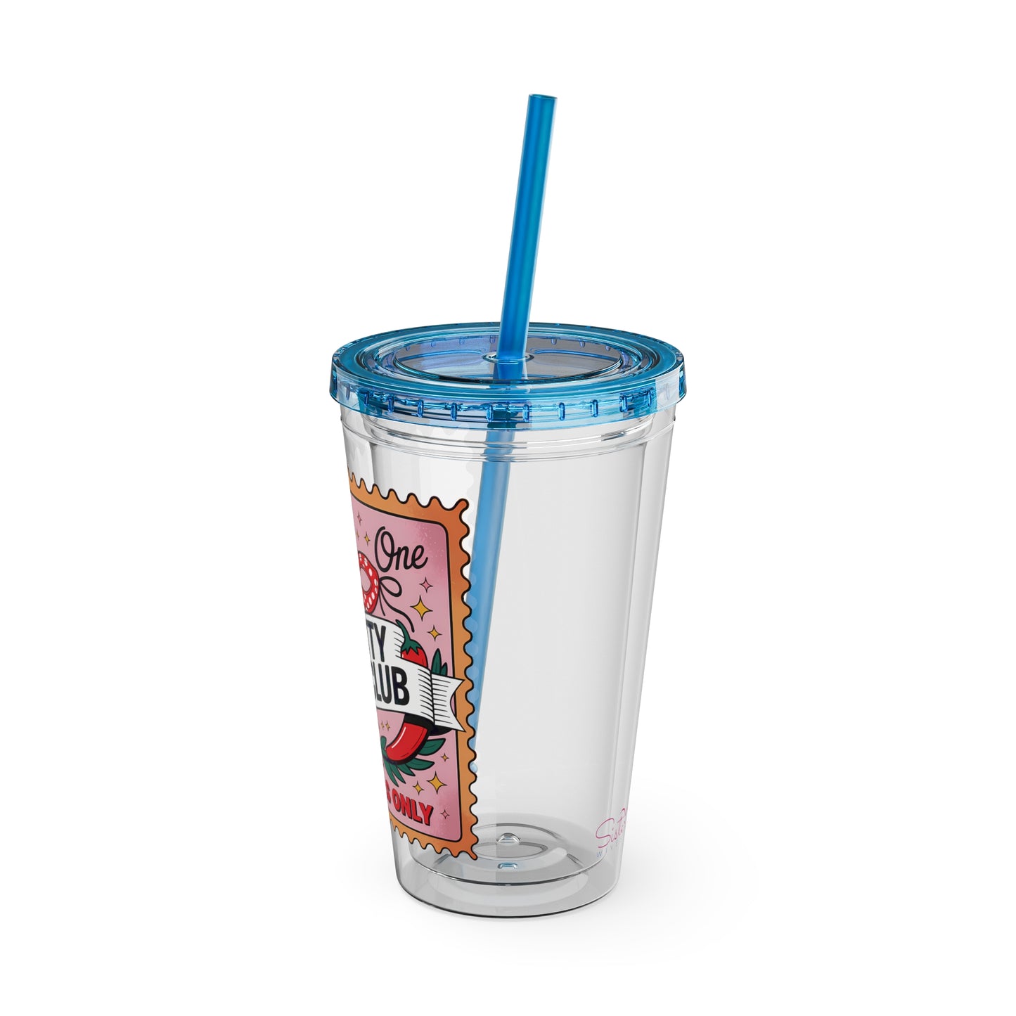 Admit One: Smutty Book Club – 16oz Sunsplash Tumbler | Polyamory Pride Cup | ENM Lifestyle Drinkware | Swinger Aesthetic Travel Cup | Spicy Romance Reader Gift | Poly, Open Relationship, Hotwife Vibes...