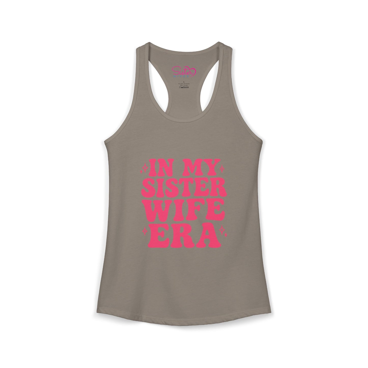 In My Sister Wife Era Racerback Tank | Polyamory & ENM Lifestyle Tank Top | Chosen Family Black Summer Shirt | Inclusive Relationship Apparel