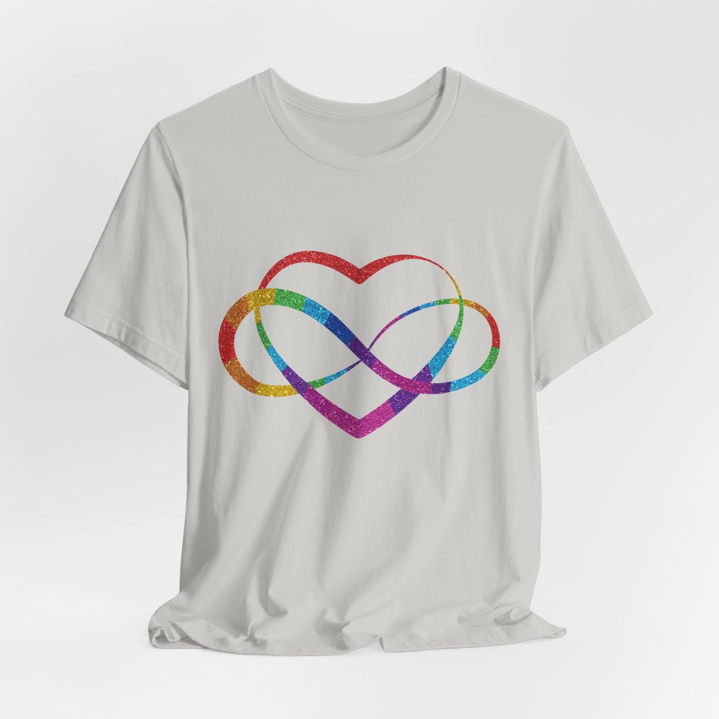 Polyamory Heart T-Shirt – Ethical Non-Monogamy Unisex Tee | Rainbow Poly Pride & Inclusive Love Shirt