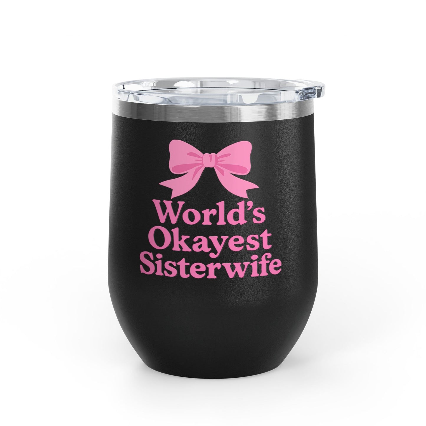 Coquette Worlds Okayest Sisterwife, Cute Gift for Weddings, Bridal Showers, Bachelorette Parties, 12oz Stainless Steel Travel Mug, Fun [...]